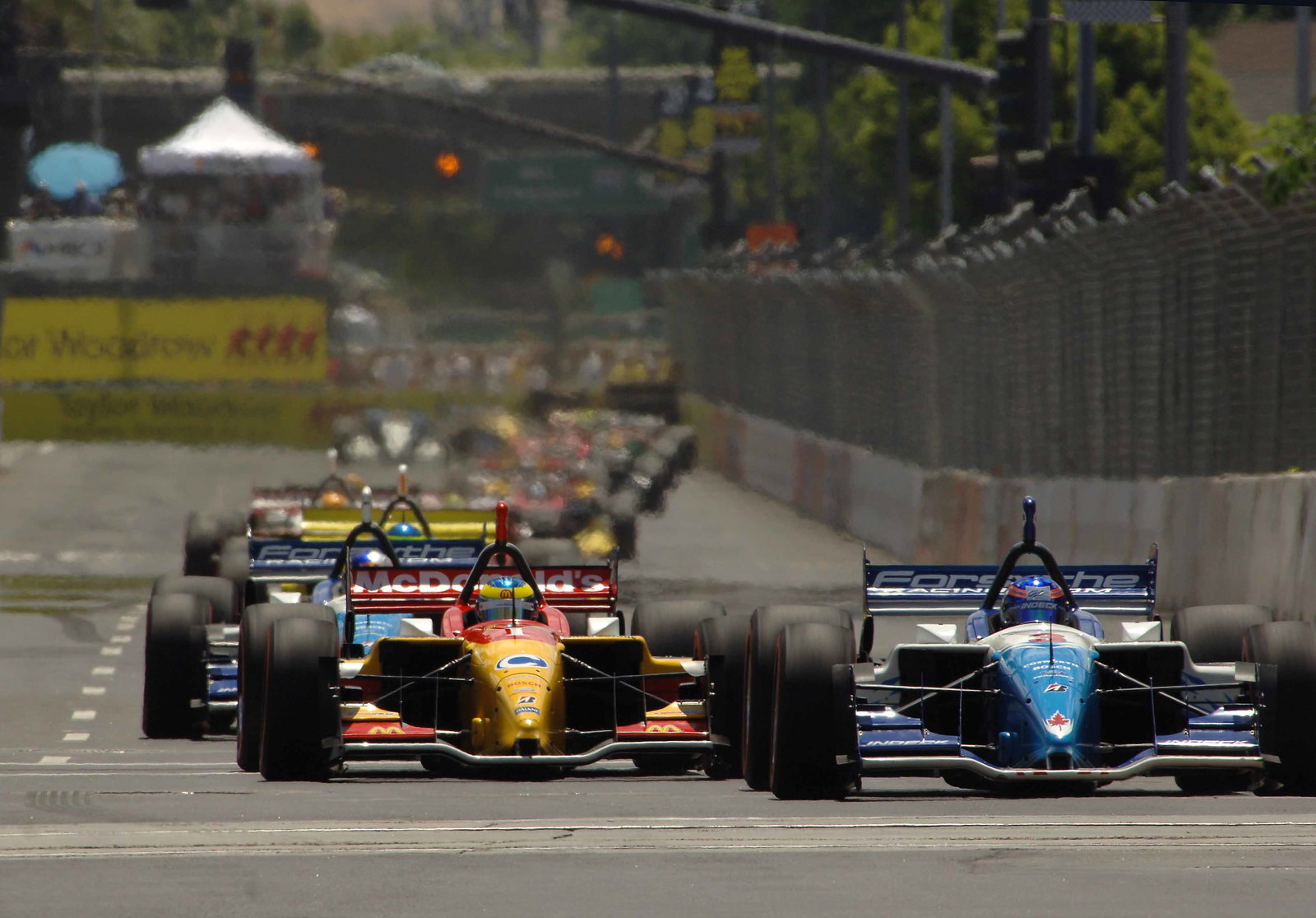 Champ Car World Series. 28-30 July 2006. San Jose Grand Prix. San jose, Ca. Tracy jumping the rest