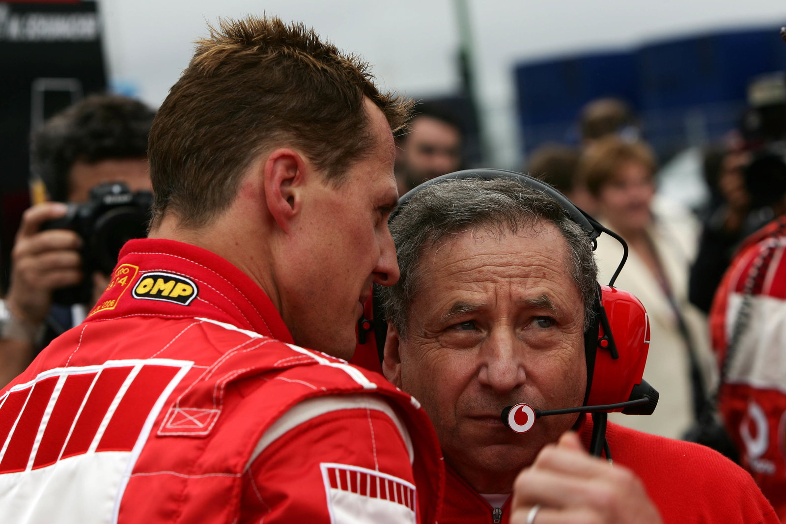 06.08.2006 Budapest, Hungary, Michael Schumacher (GER), Scuderia Ferrari, Jean Todt (FRA), Scuderia 