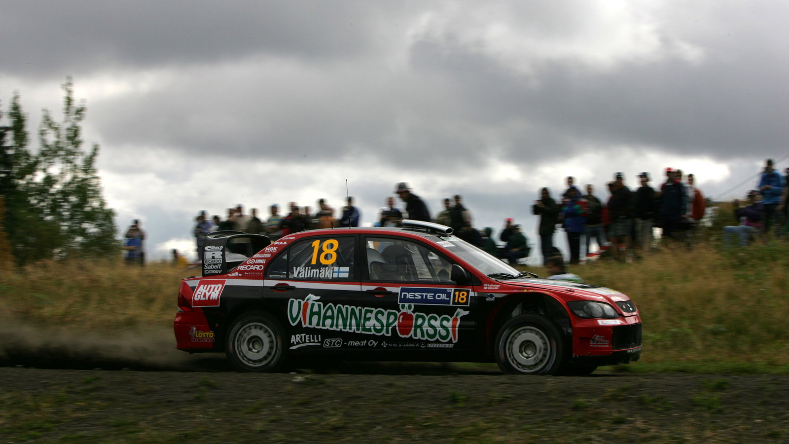 Jussi Valimaki (FIN) Mitsubishi Lancer WRC World Rally of Finland, World Rally Championship, 17-20 A