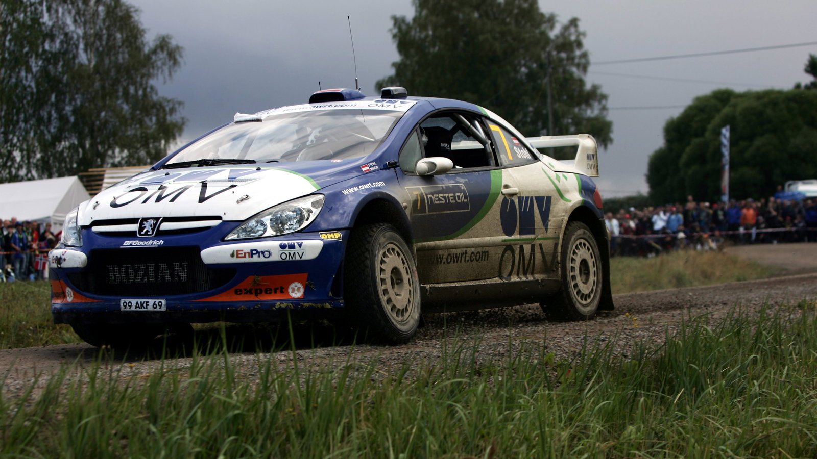 Manfred Stohl (AUT) OMV Peugeot Norway WRT World Rally of Finland, World Rally Championship, 17-20 A
