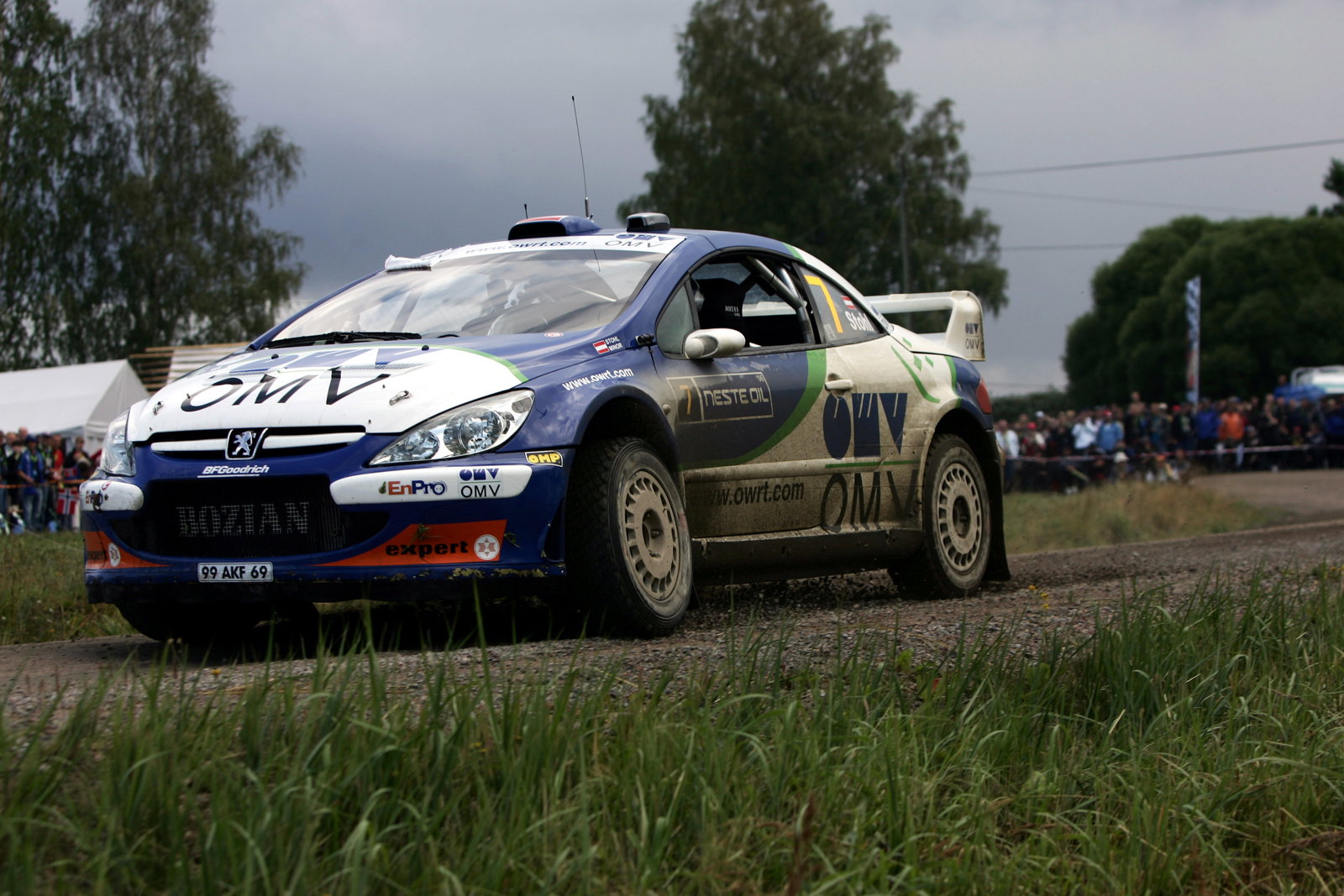 Manfred Stohl (AUT) OMV Peugeot Norway WRT World Rally of Finland, World Rally Championship, 17-20 A