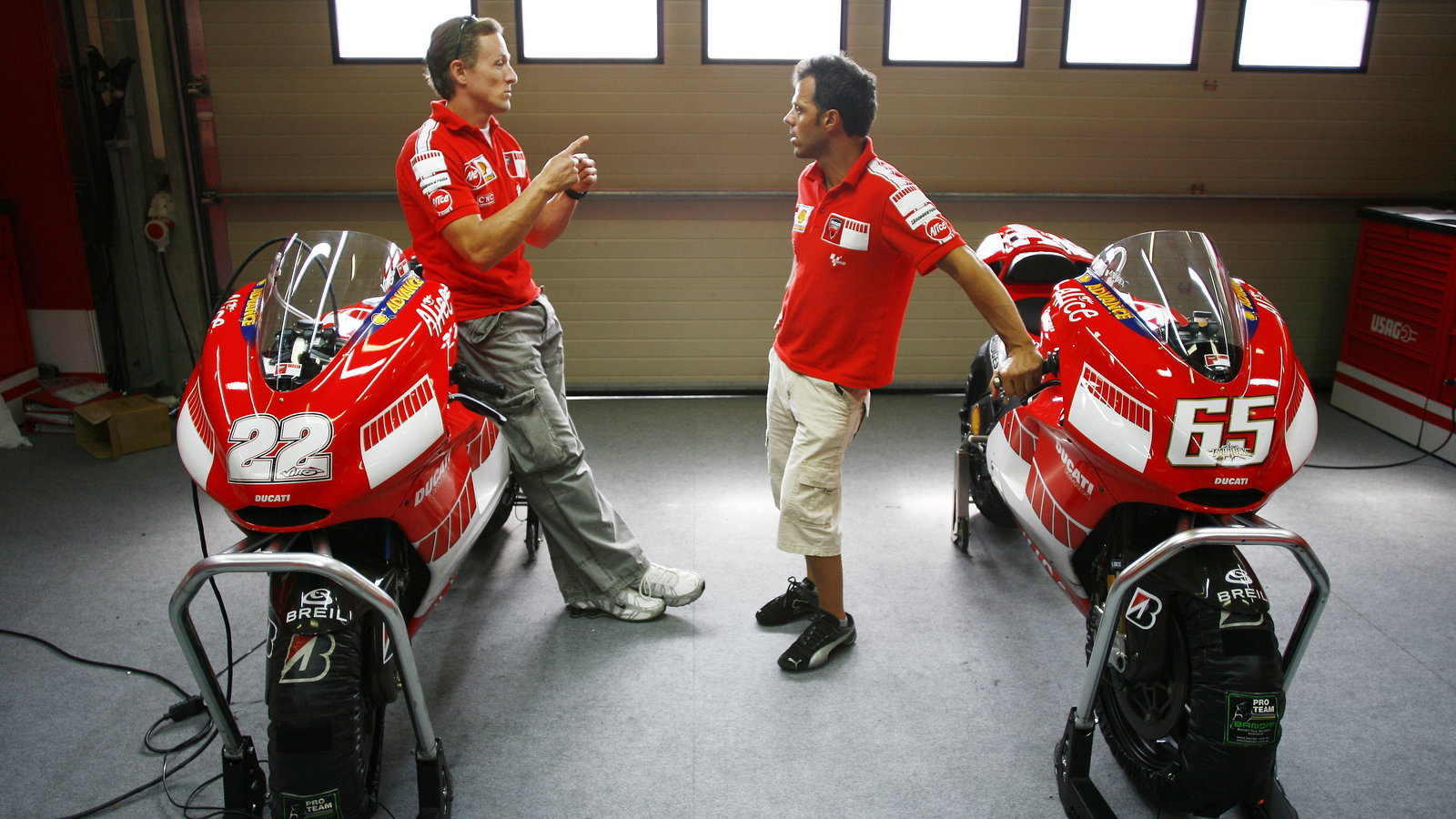 Gibernau, Capirossi, Brno MotoGP Test, 2006