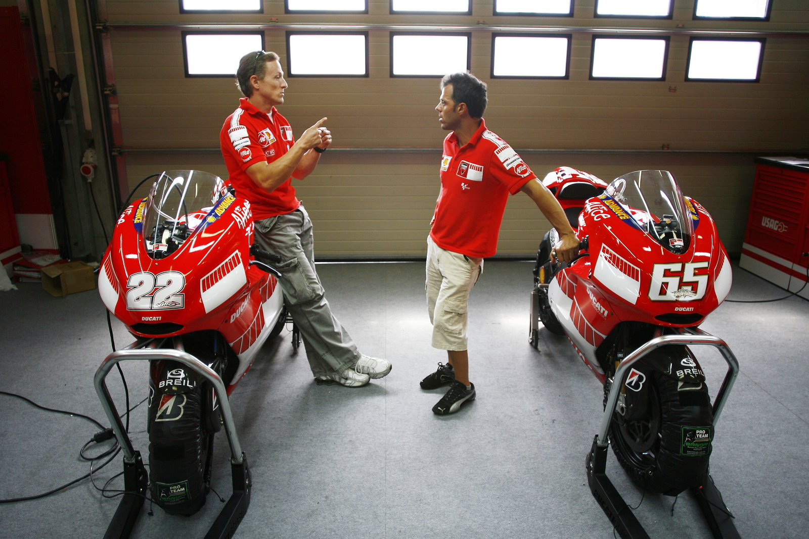 Gibernau, Capirossi, Brno MotoGP Test, 2006