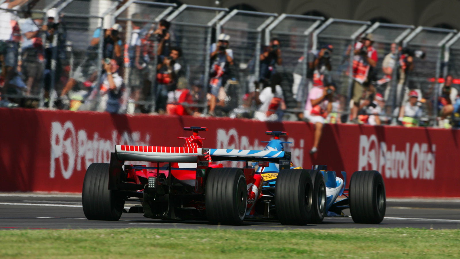 27.08.2006 Istanbul, Turkey, Michael Schumacher (GER), Scuderia Ferrari, 248 F1 and Fernando Alonso 
