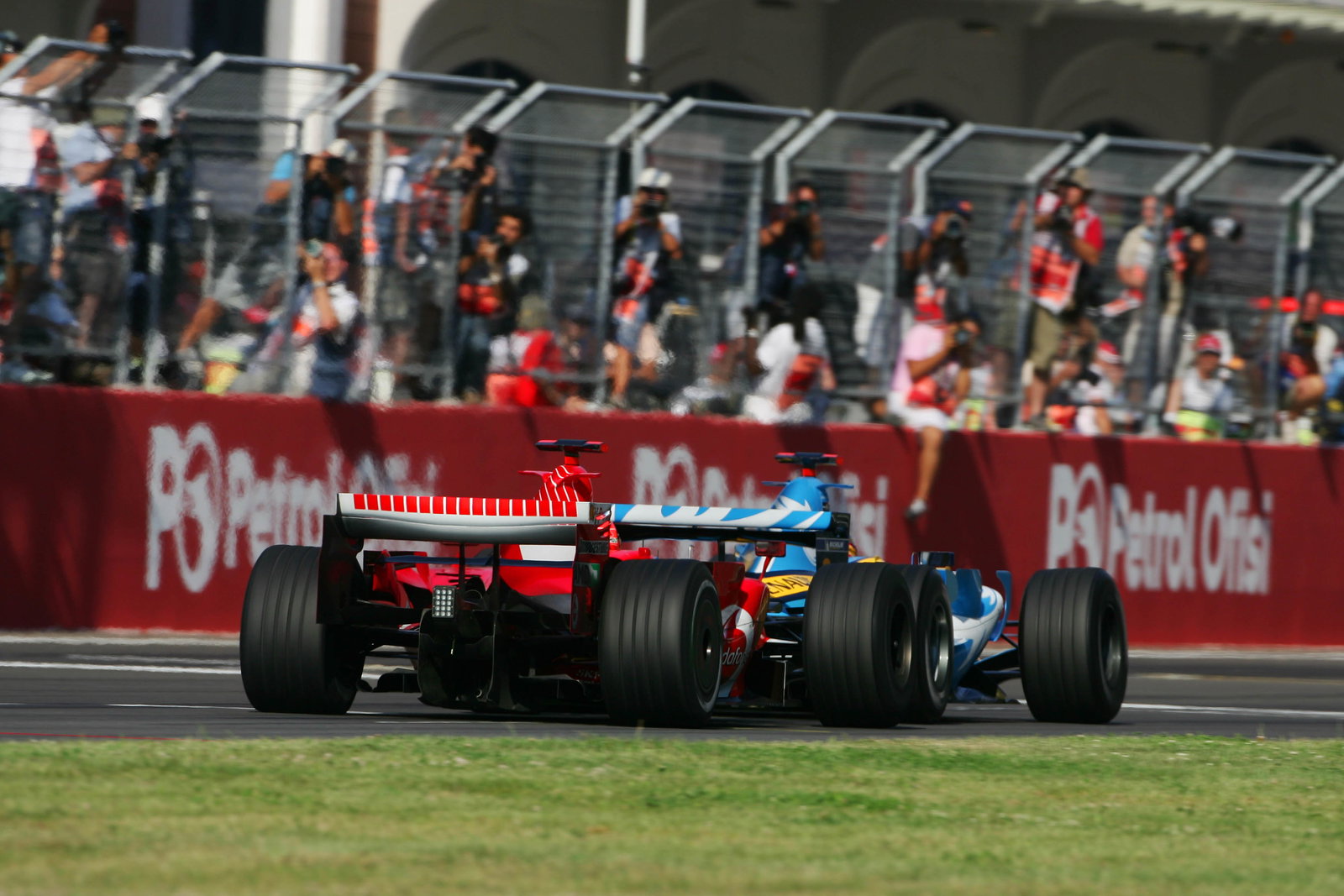 27.08.2006 Istanbul, Turkey, Michael Schumacher (GER), Scuderia Ferrari, 248 F1 and Fernando Alonso 