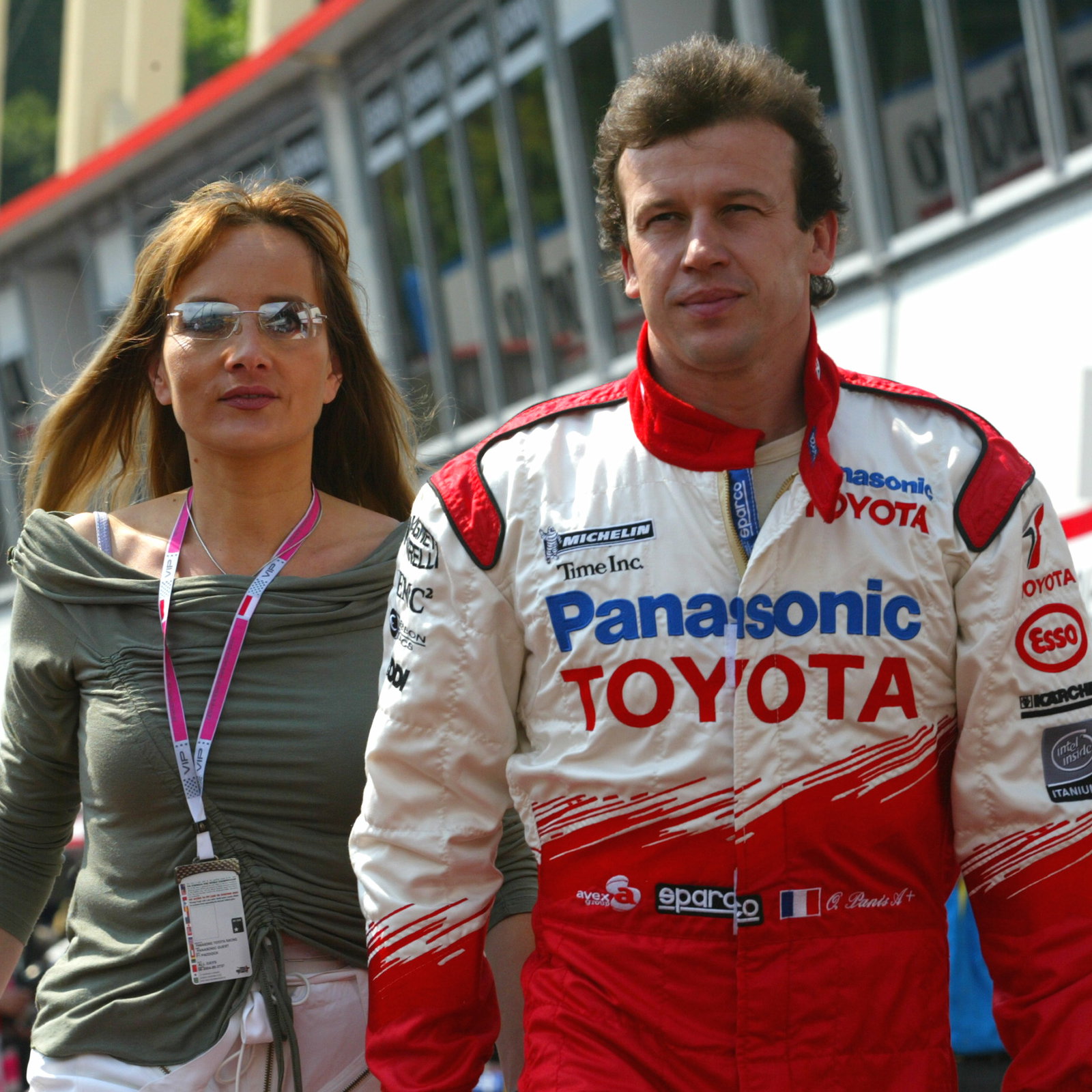 Olivier Panis and his wife