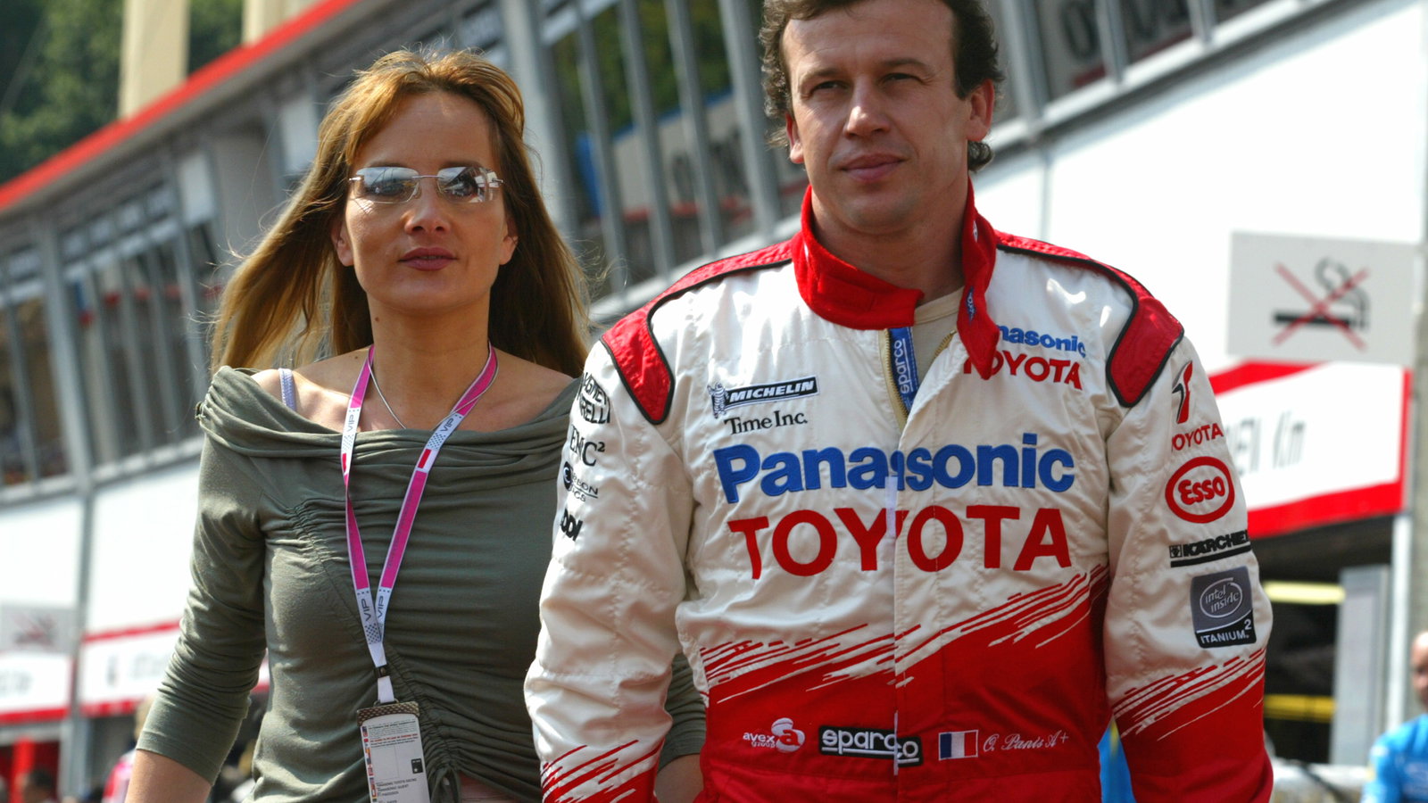 Olivier Panis and his wife