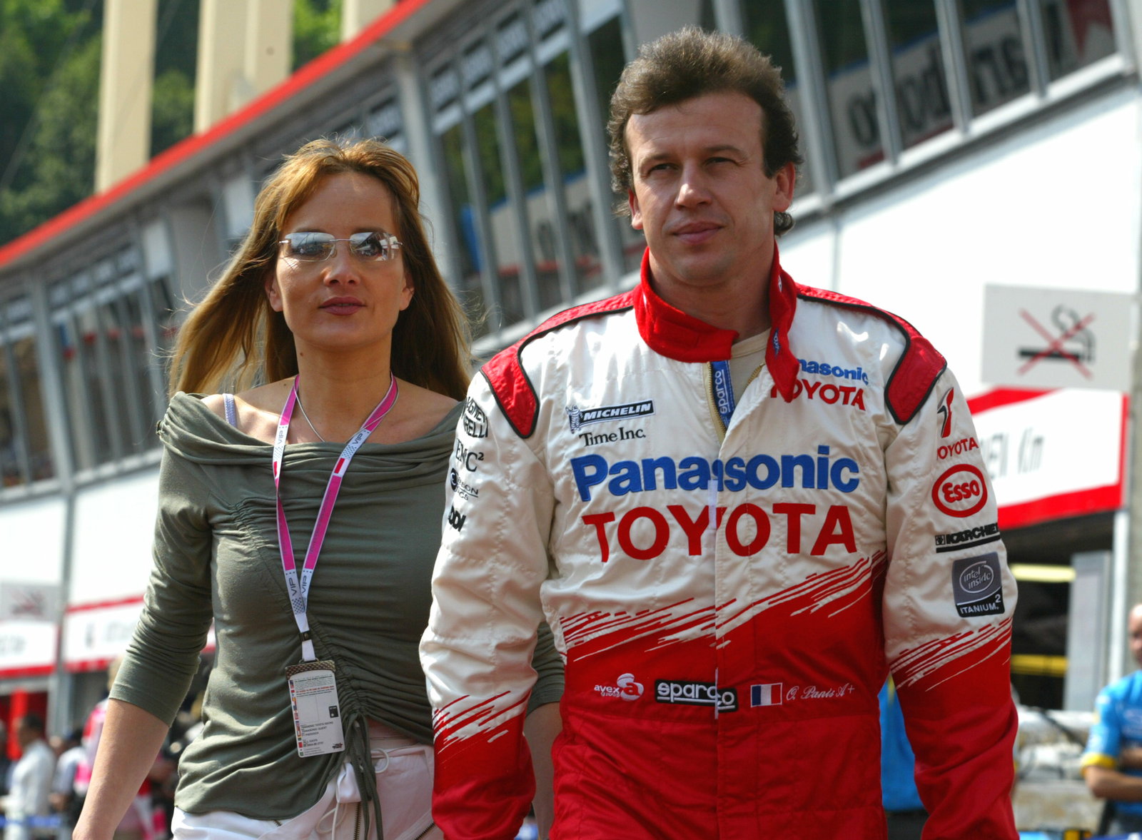 Olivier Panis and his wife