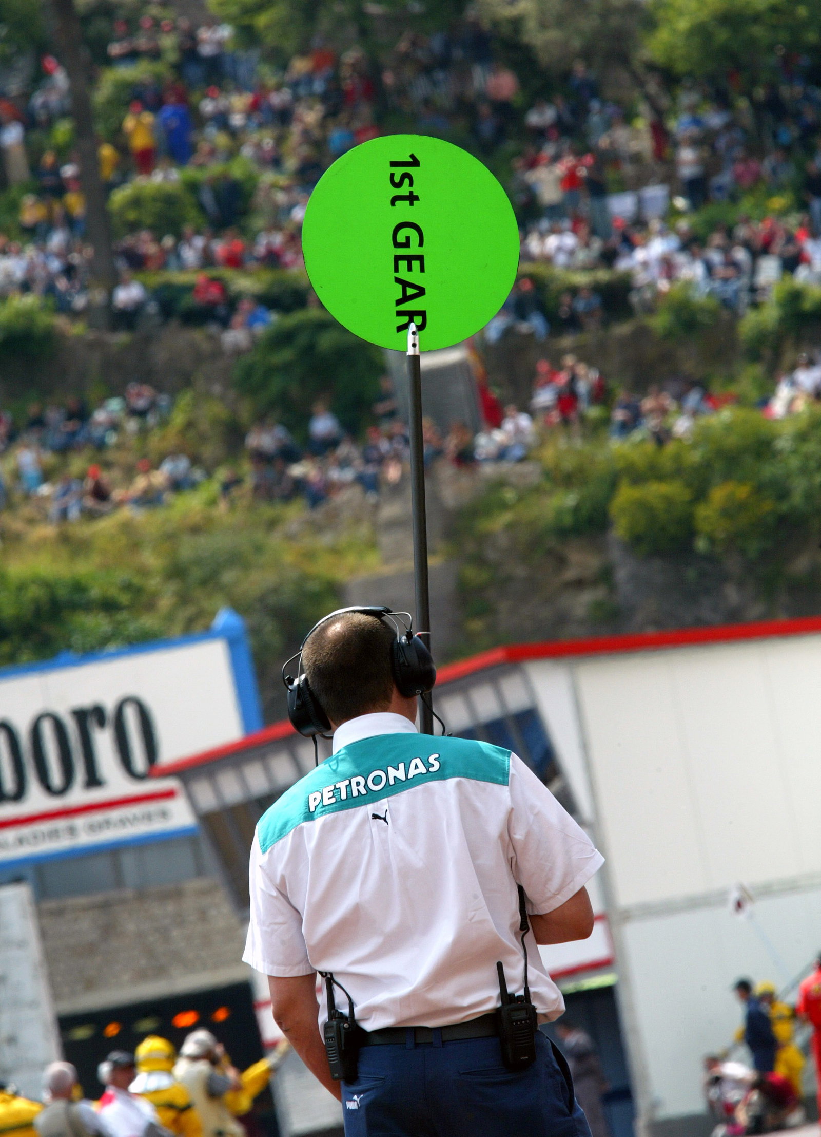 Sauber Petronas lollipop man