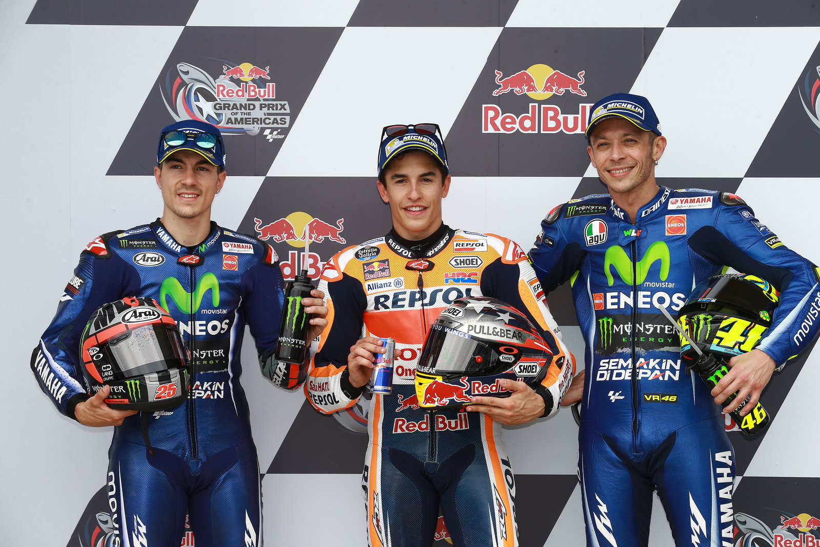 Vinales,MarquezRossi, Grand Prix Of The Americas, 2017