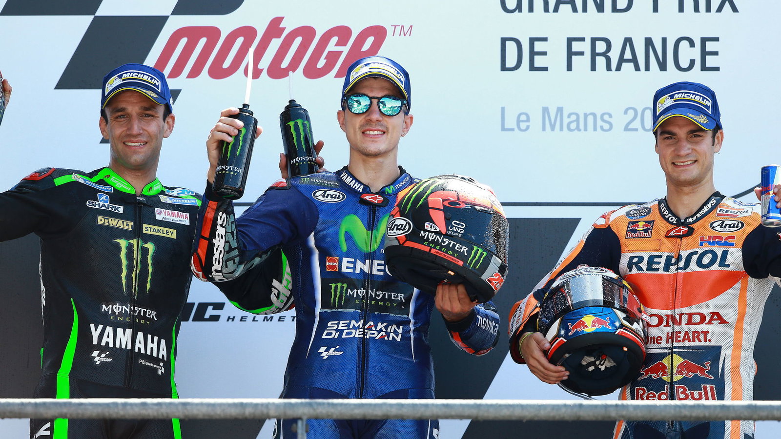 Zarco, Vinales, Pedrosa, French MotoGP 2017