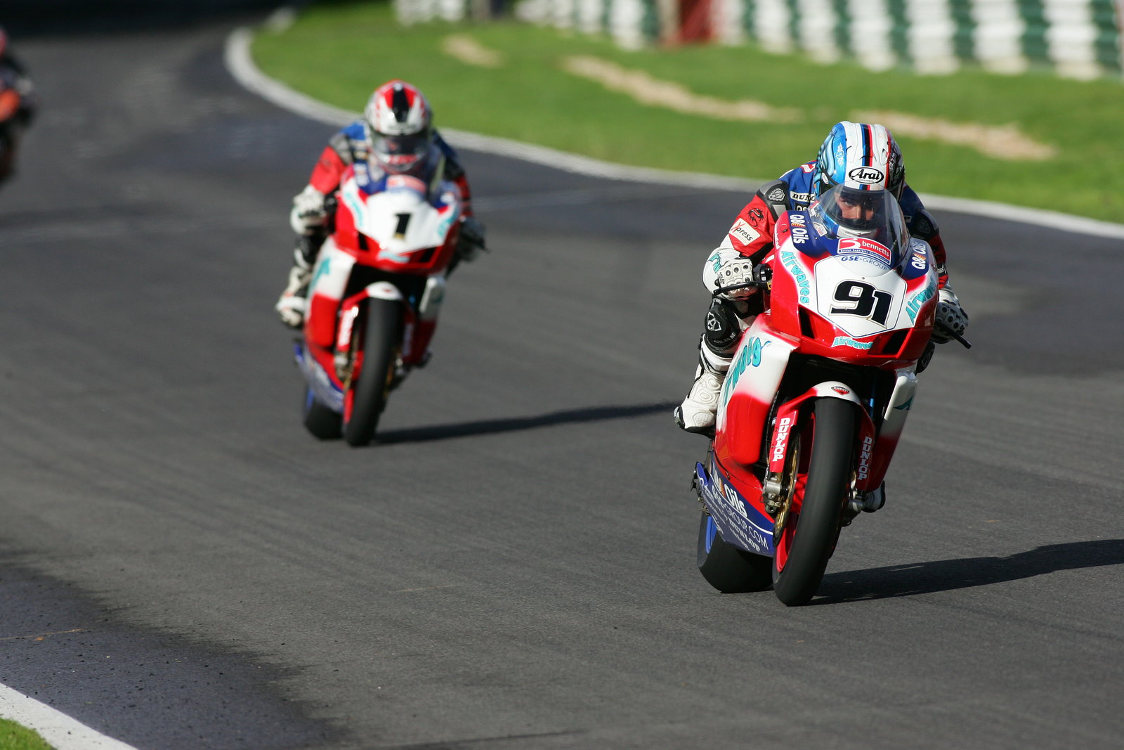 leon haslam airwaves ducati bsb 2006 race 2 cadwell park monday 28/08/06