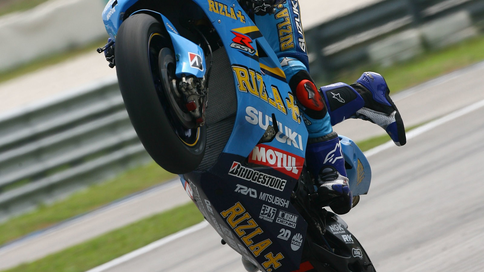 Hopkins wheelies, Malaysian MotoGP, 2006