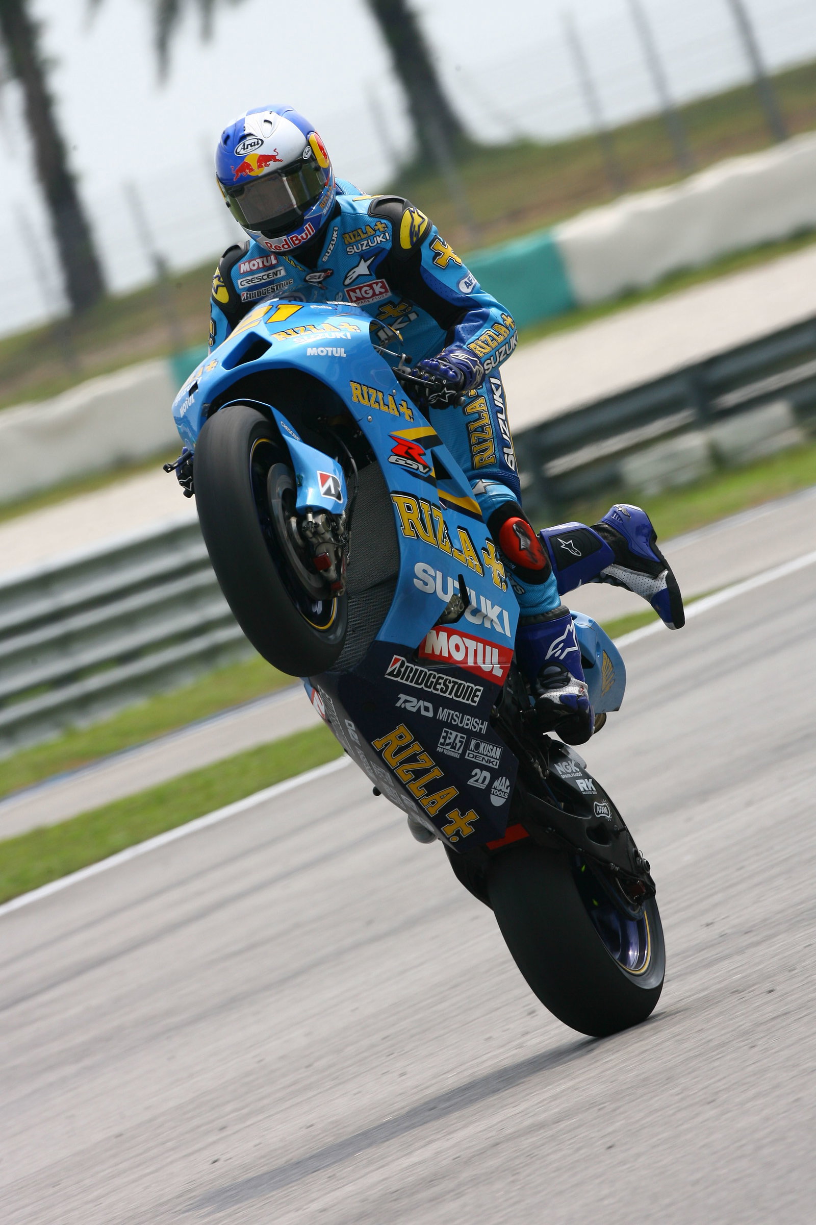 Hopkins wheelies, Malaysian MotoGP, 2006