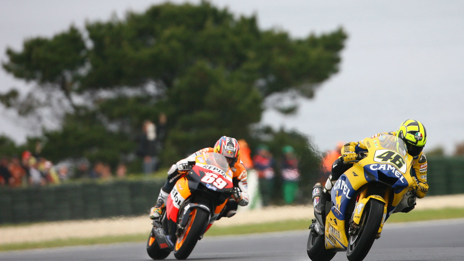 Rossi and Hayden, Australian MotoGP, 2006