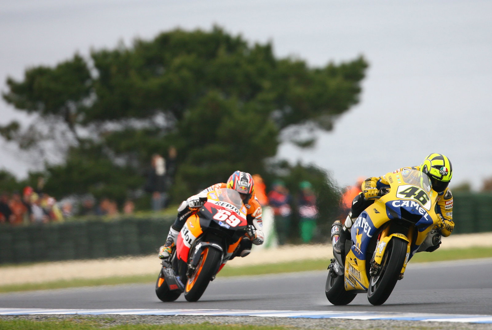 Rossi and Hayden, Australian MotoGP, 2006