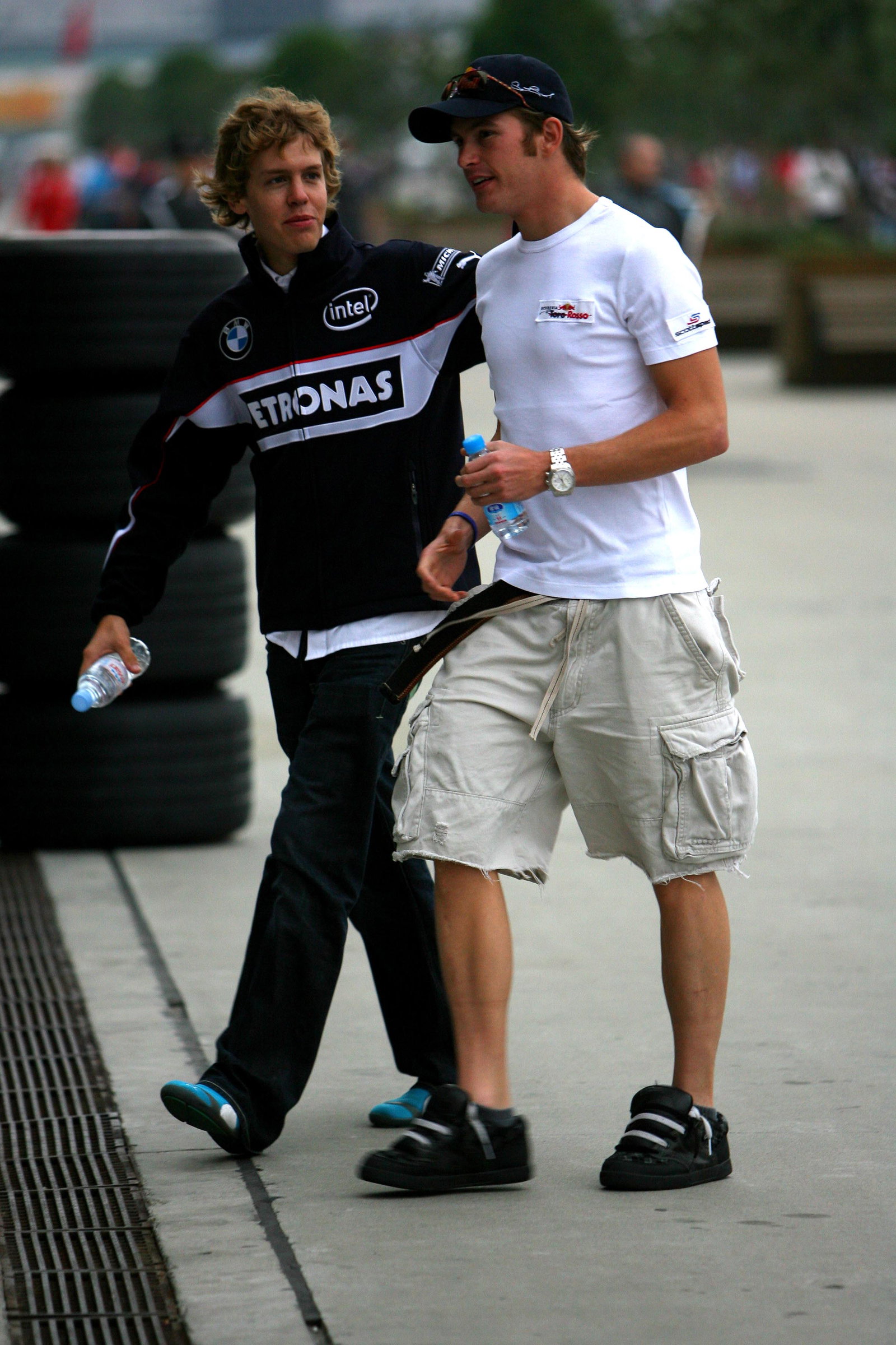29.09.2006 Shanghai, China, Sebastian Vettel (GER), Test Driver, BMW Sauber F1 Team, Scott Speed (US