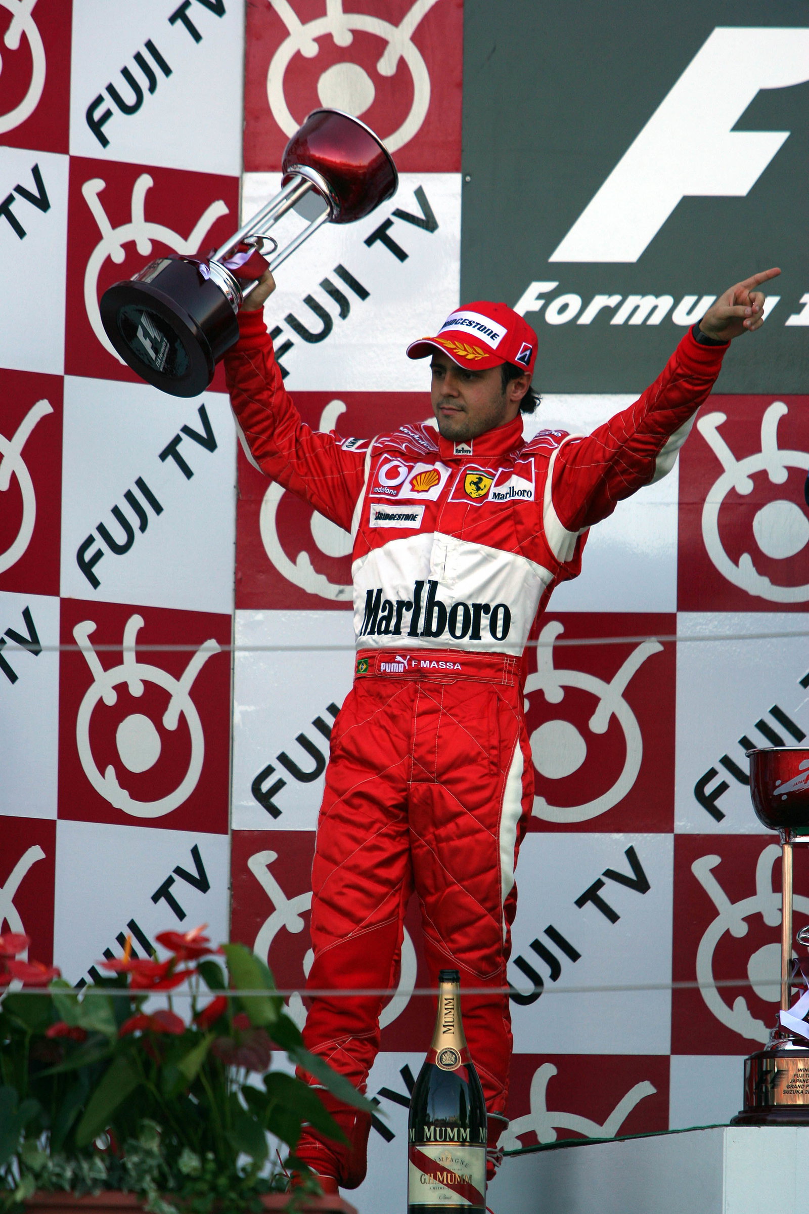 08.10.2006 Suzuka, Japan, 2nd place Felipe Massa (BRA), Scuderia Ferrari - Formula 1 World Champions