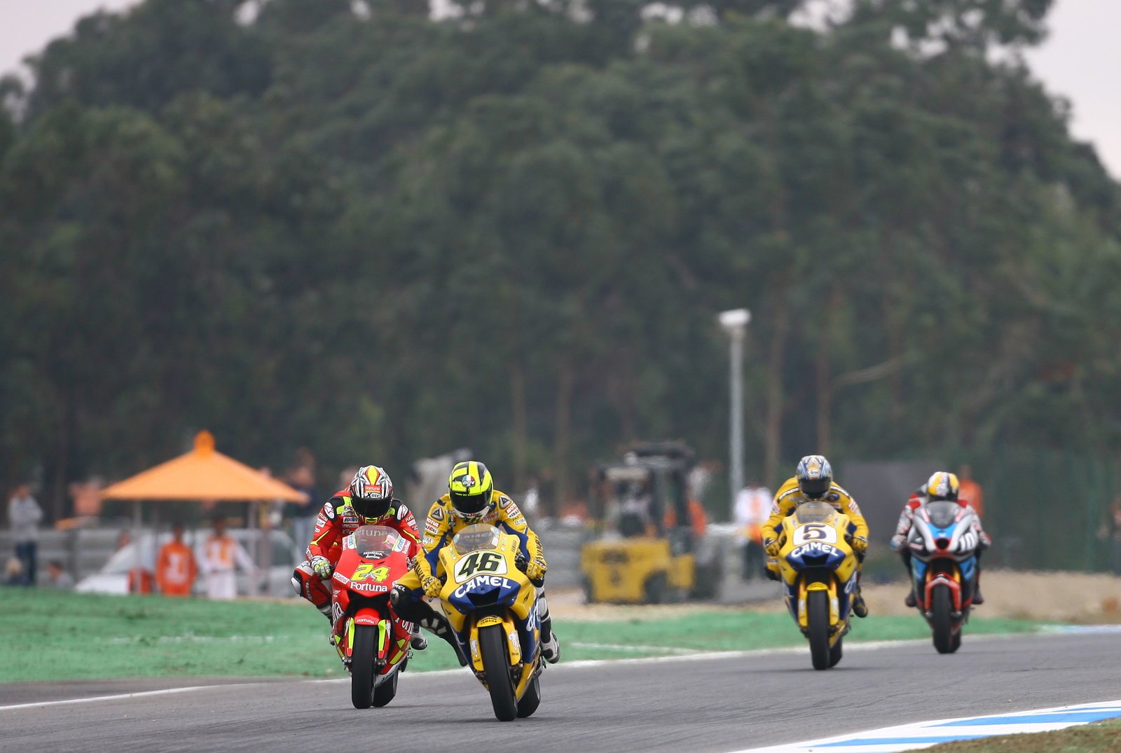 Rossi, Elias, Edwards, Roberts, Portuguese MotoGP, 2006