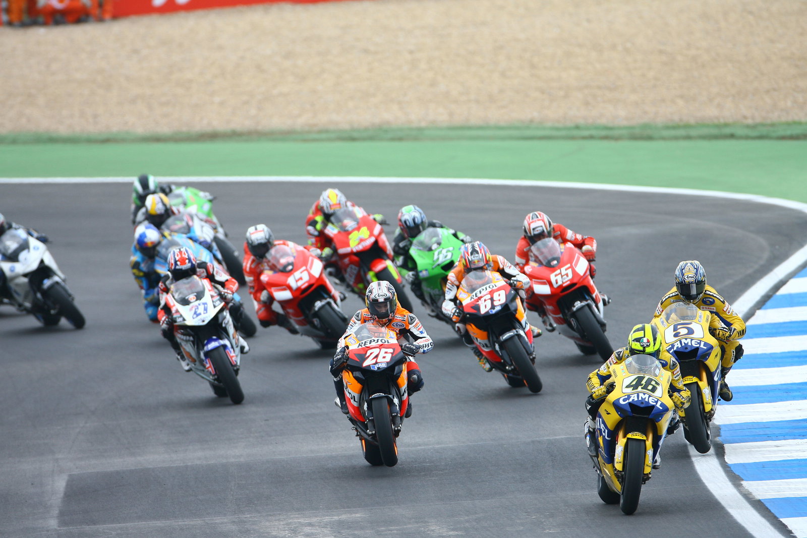 Rossi, Pedrosa, Edwards, Hayden, Portuguese MotoGP Race 2006