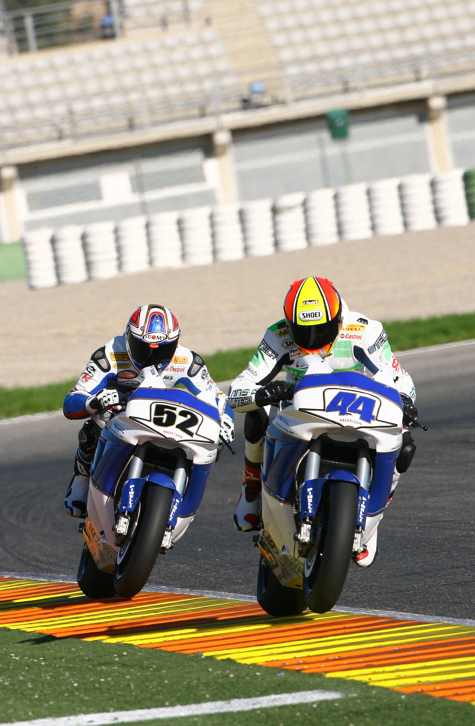 Rolfo and Toseland, Valencia WSBK test, November 2006