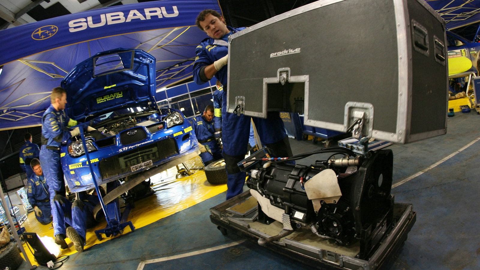 Rally New Zealand, 17 - 19 Novembre 2006Subaru service area