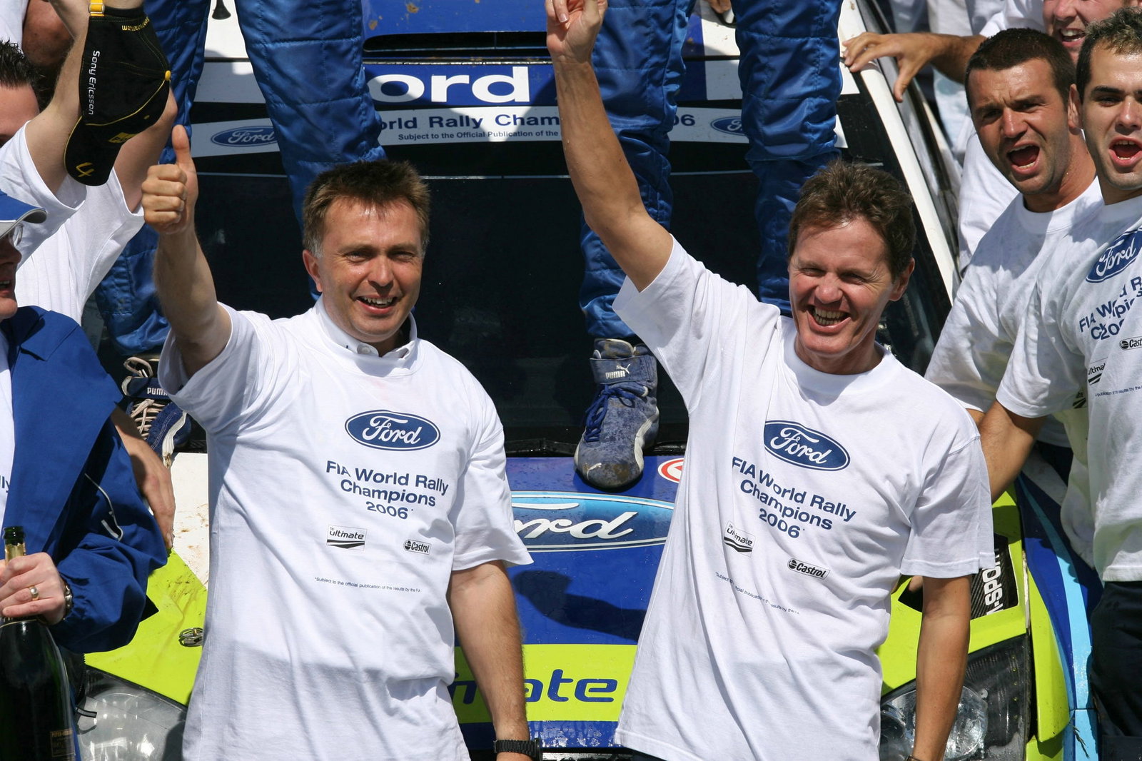Propecia Rally New Zealand, 17 - 19 Novembre 2006 Jost Capito and Malcolm Wilson celebrate