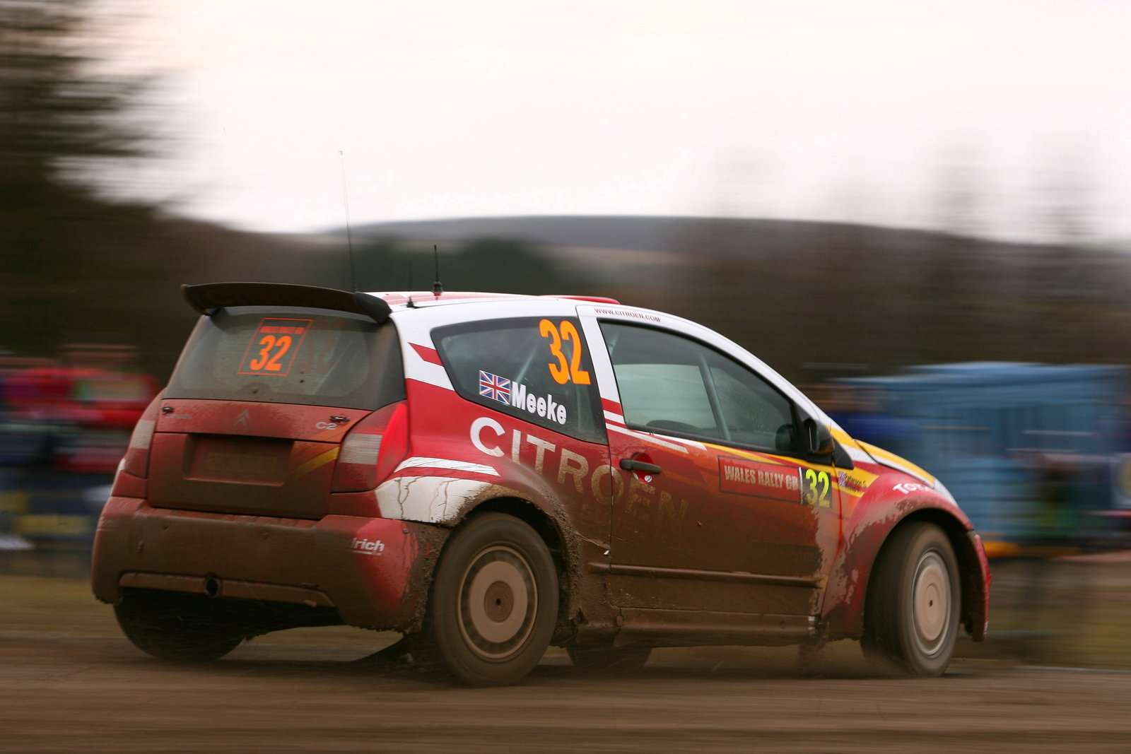 Kris Meeke (GBR) - Glenn Patterson (GBR), Citroen C2 [JWRC]. Wales Rally GB, 1st-3rd December 2006.