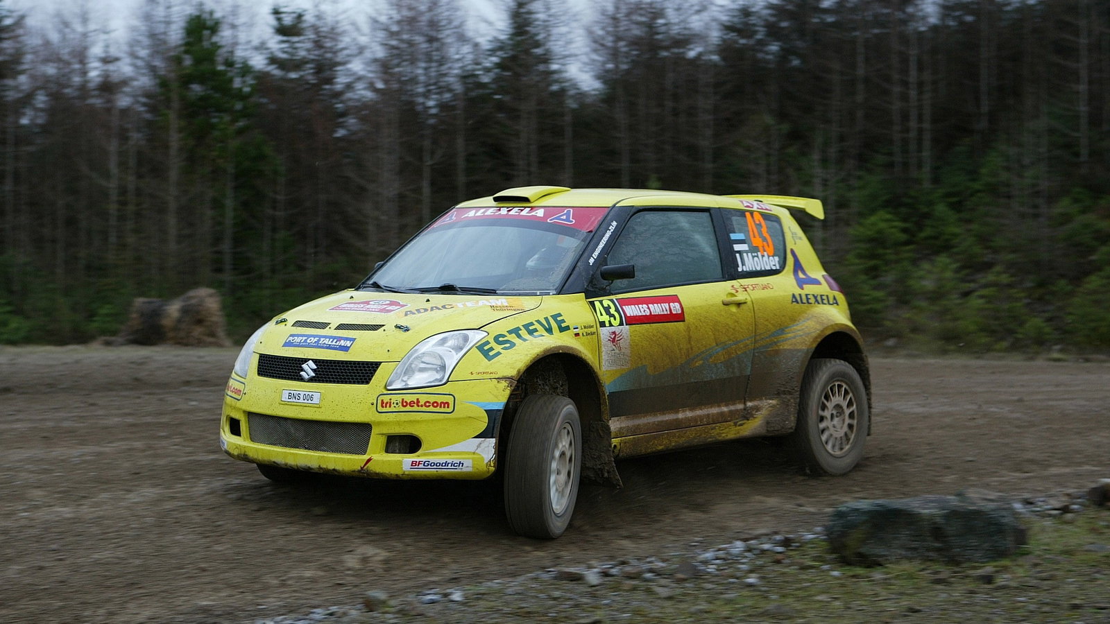 P-G Andersson (S) - Jonas Andersson (S), Suzuki Swift [JWRC]. Wales Rally GB, 1st-3rd December 2006.