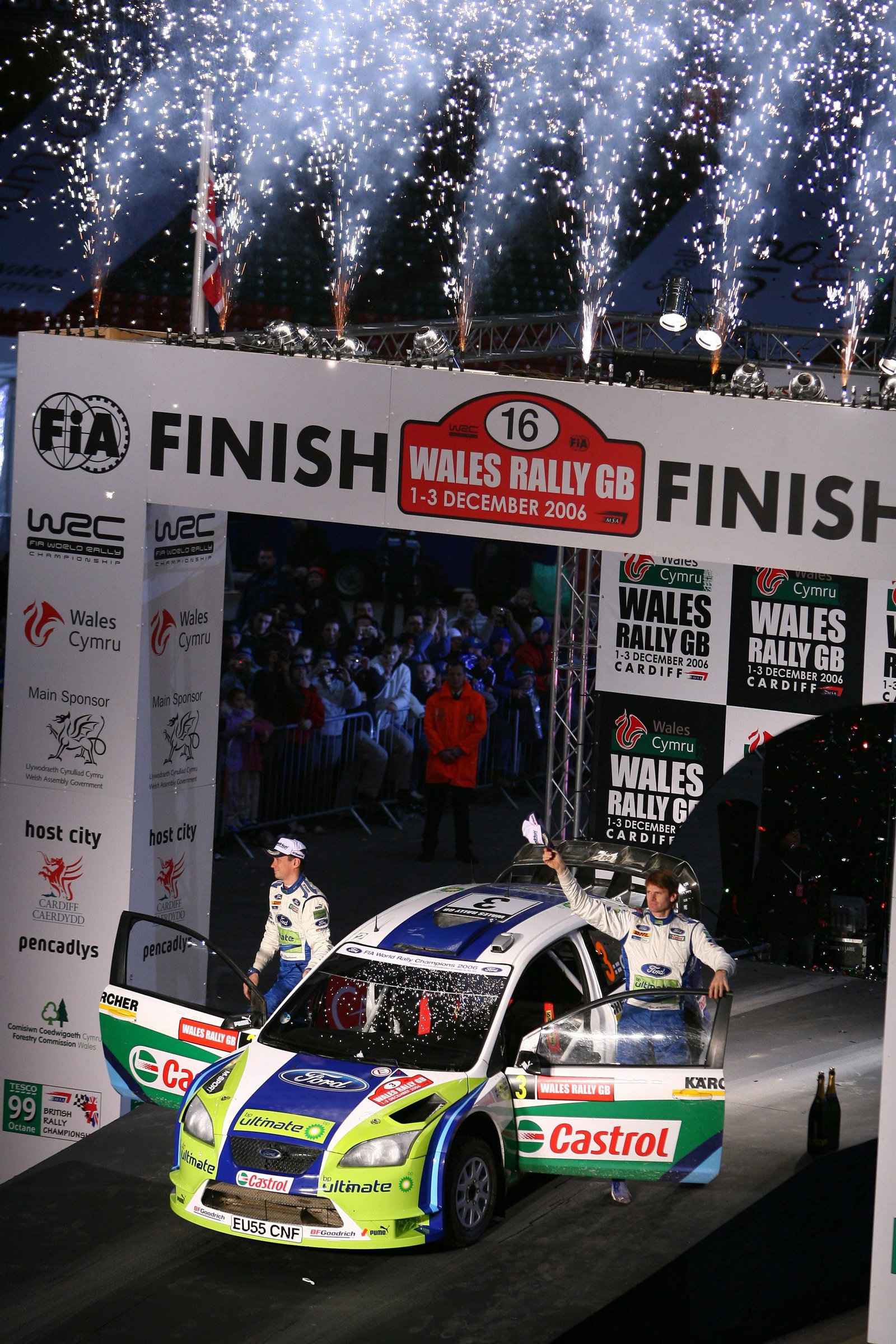 Marcus Gronholm (FIN) - Timo Rautiainen (FIN), Ford Focus WRC. Wales Rally GB, 1st-3rd December 2006