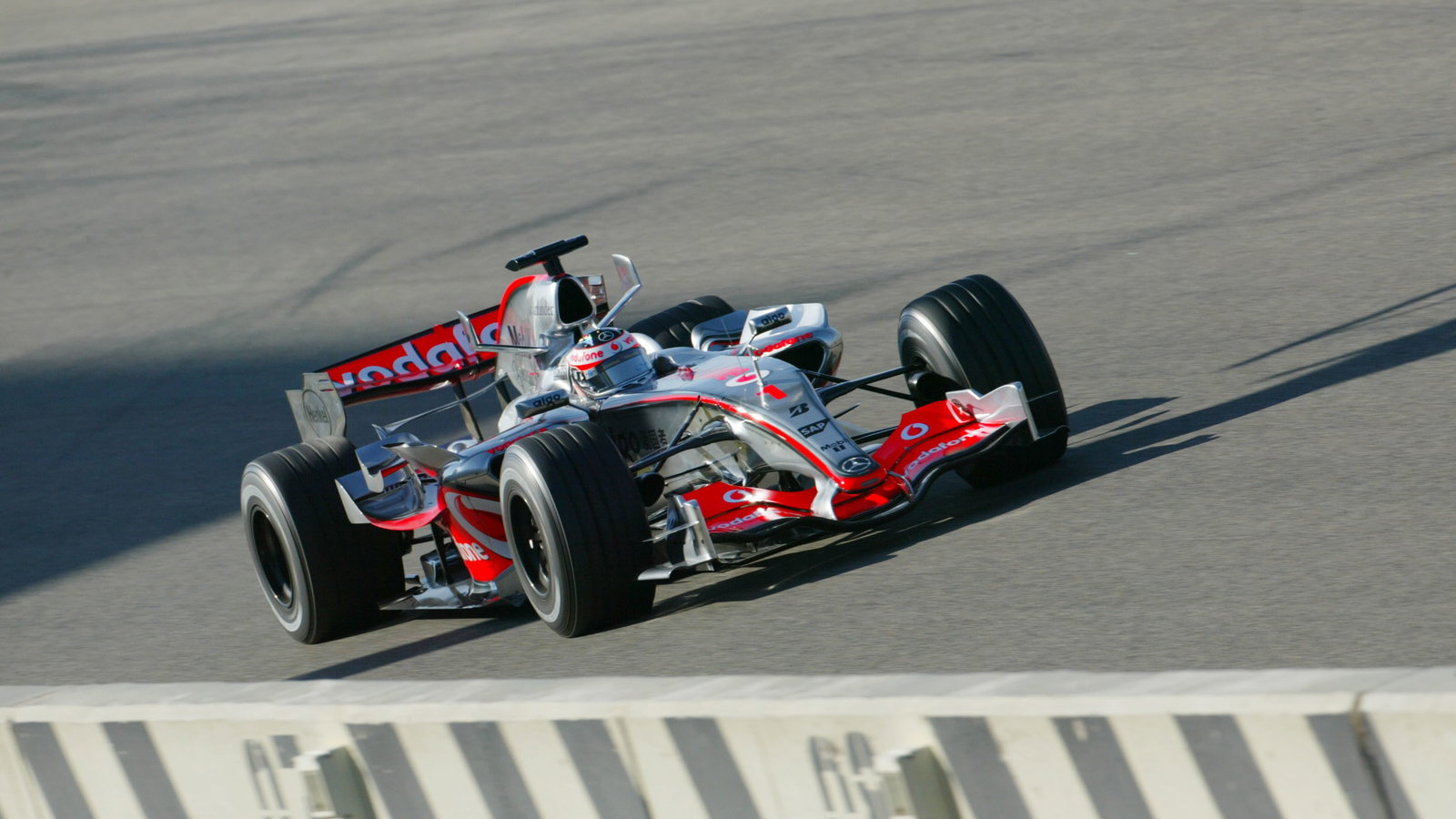 McLaren Mercedes Shakedown, Valencia, 17th January 2007,Driver Fernando Alonso in the new MP4-22