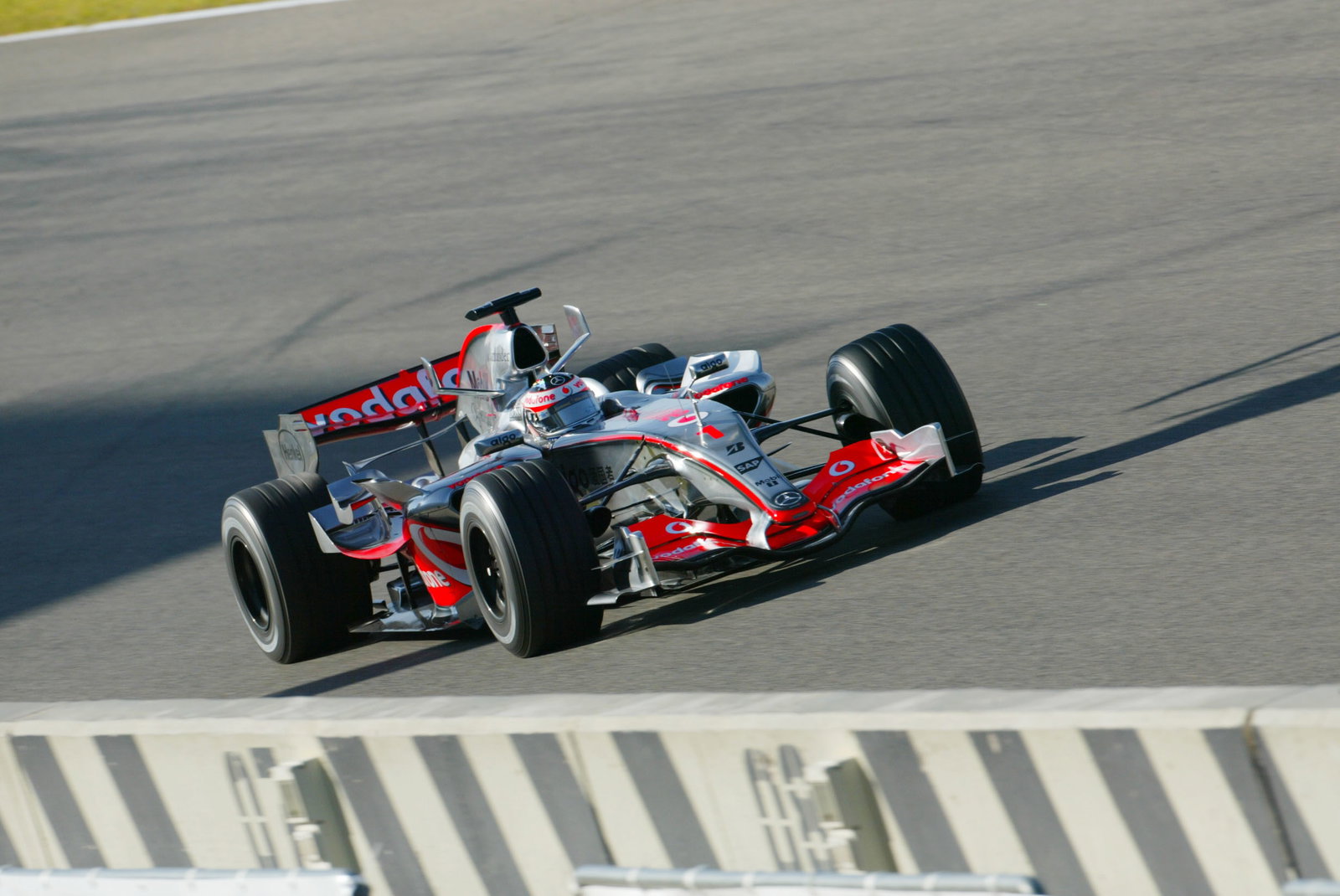 McLaren Mercedes Shakedown, Valencia, 17th January 2007,Driver Fernando Alonso in the new MP4-22