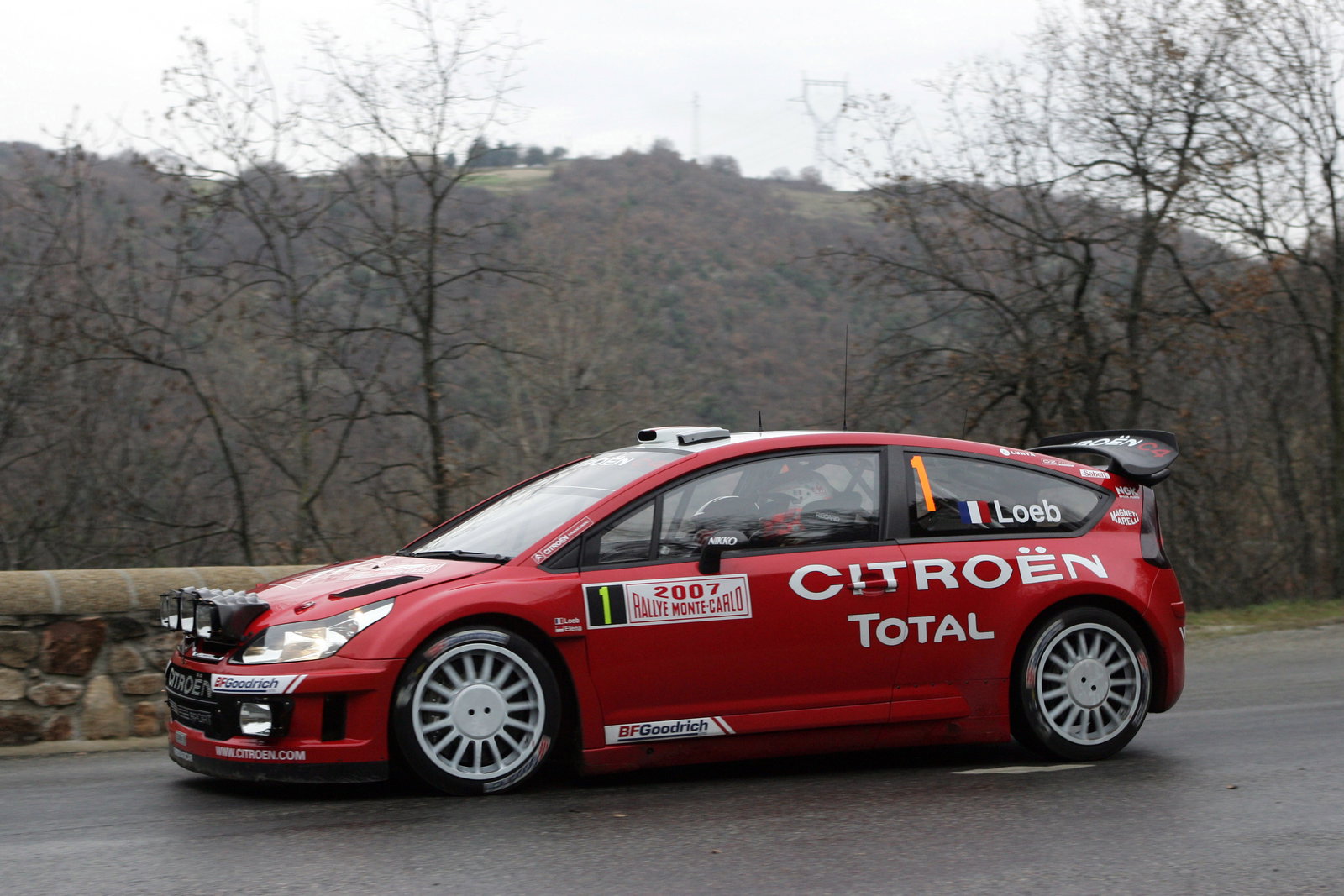 Rallye Automobile Monte-Carlo, 18-20 January 2007 Sebastien Loeb (fra) Daniel Elena (mc) Citroen C4 