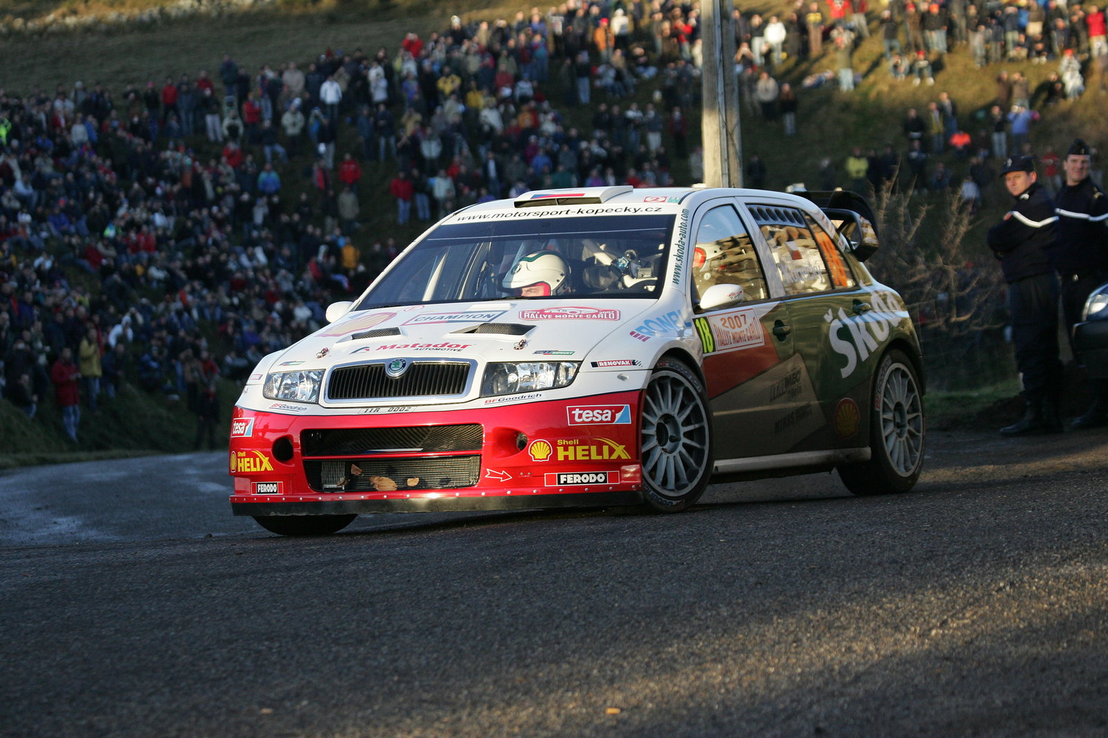 Jan Kopecky (cz) Filip Schovanek(cz) Czech RT Skoda Fabia WRC Rallye Automobile Monte-Carlo, 18-20 J