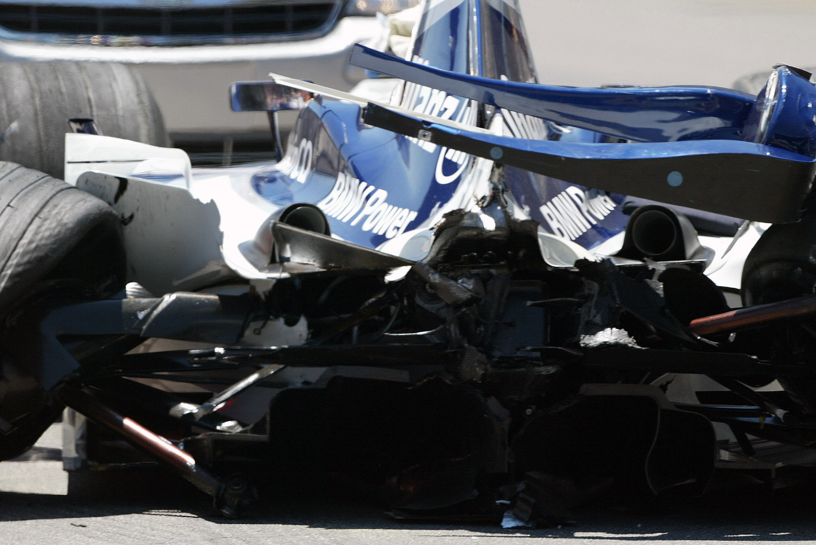 Ralf Schumacher, BMW Williams F1 accident at the US GP