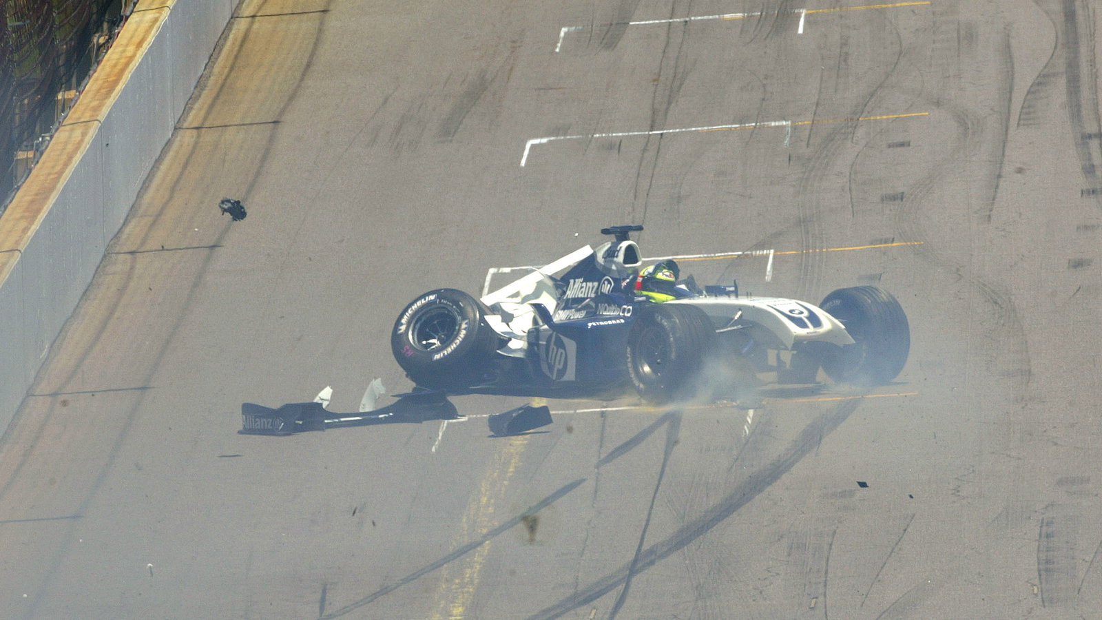 Ralf Schumacher, BMW Williams F1 accident at the US GP