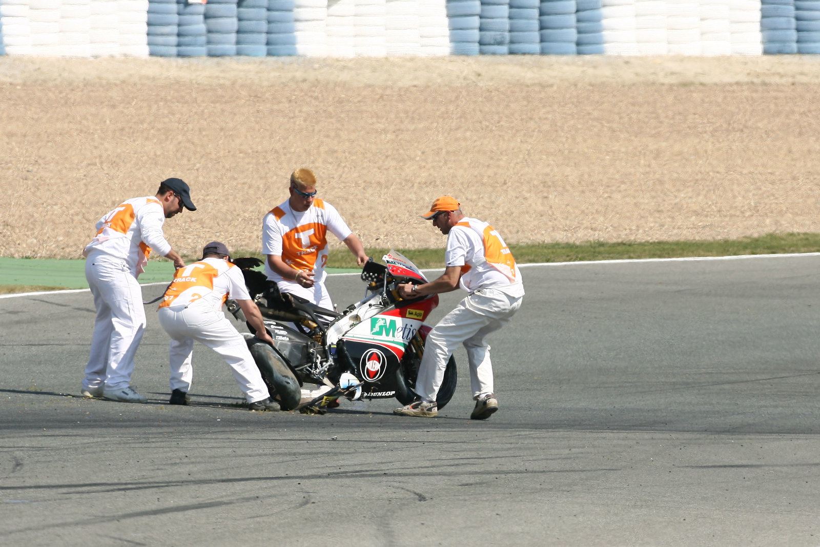 Locatelli crash, Spanish 250GP 2007