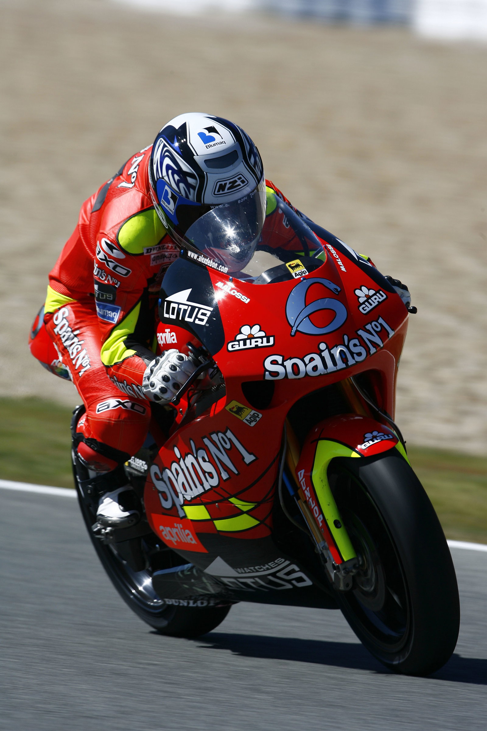 Alex Debon (ESP), Fortuna Aprilia, Aprilia, 6, 2007 250 Grand Prix World Championship,
