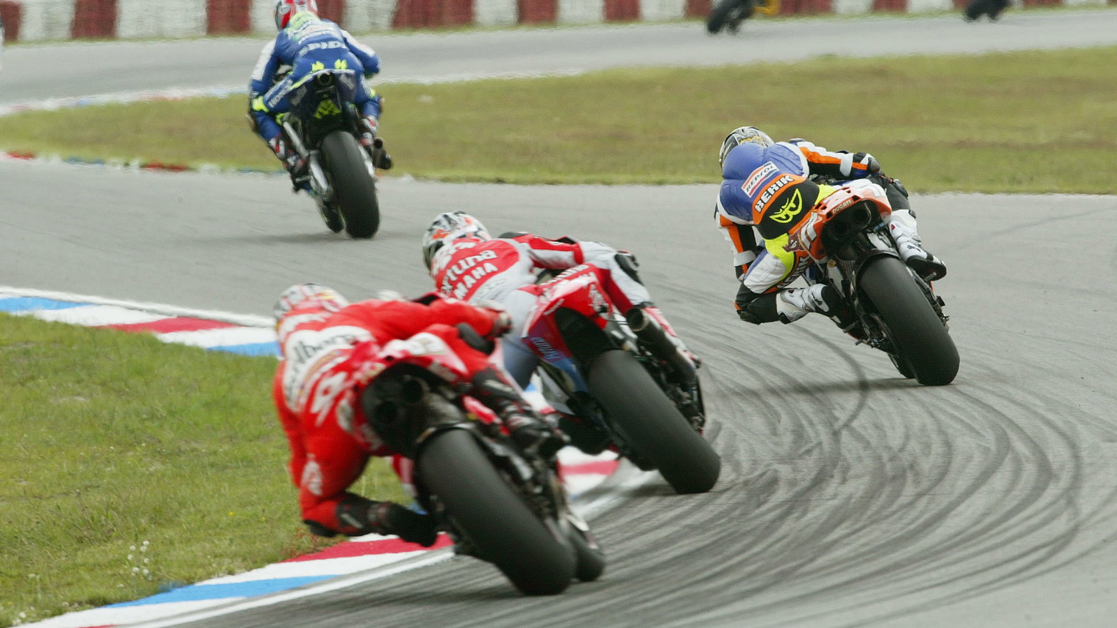 Hodgson, Checa, Capirossi, Dutch MotoGP Race, 2004