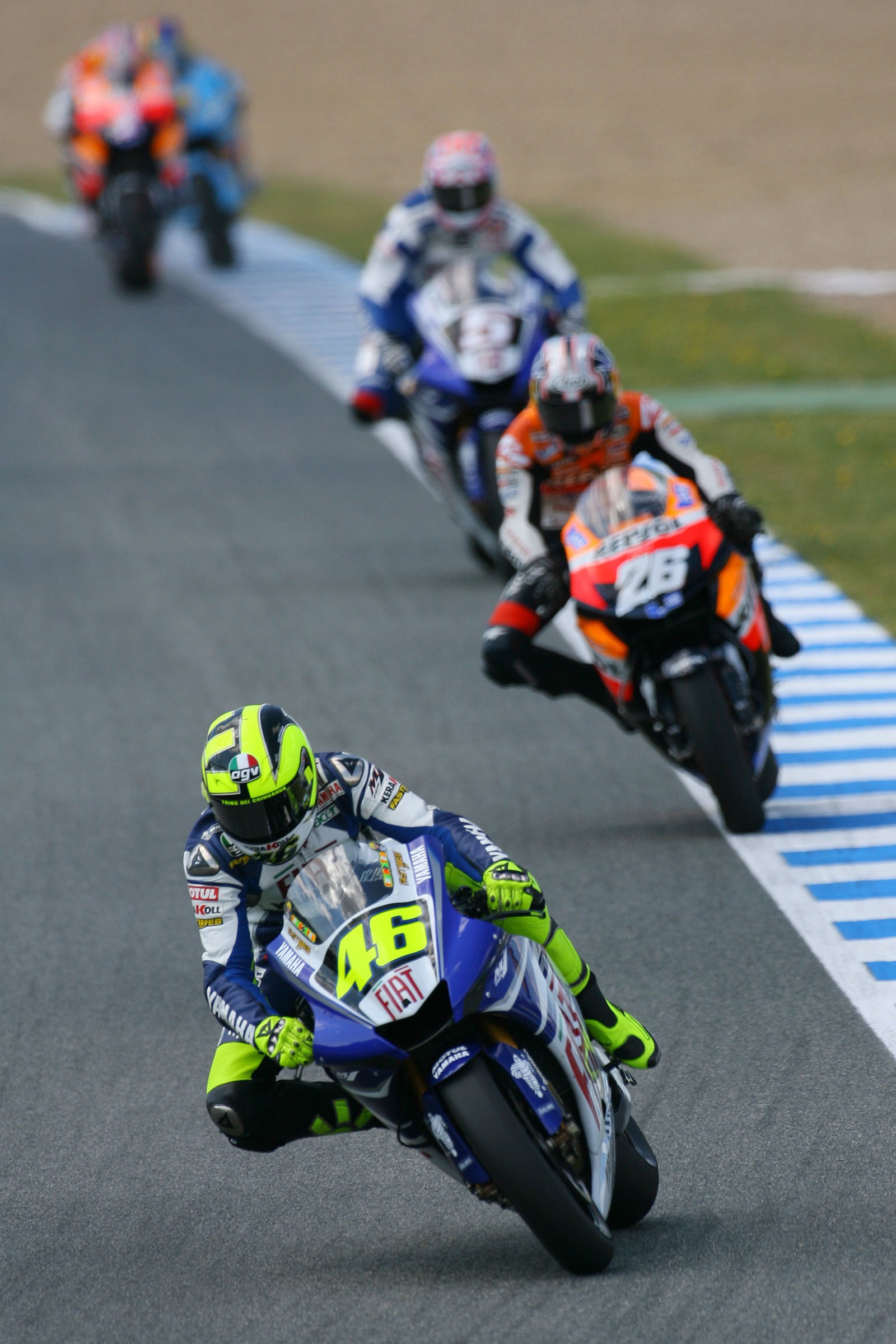 Valentino Rossi (ITA), Yamaha Factory Racing Team, Yamaha M1, 46, 2007 MotoGP World Championship,