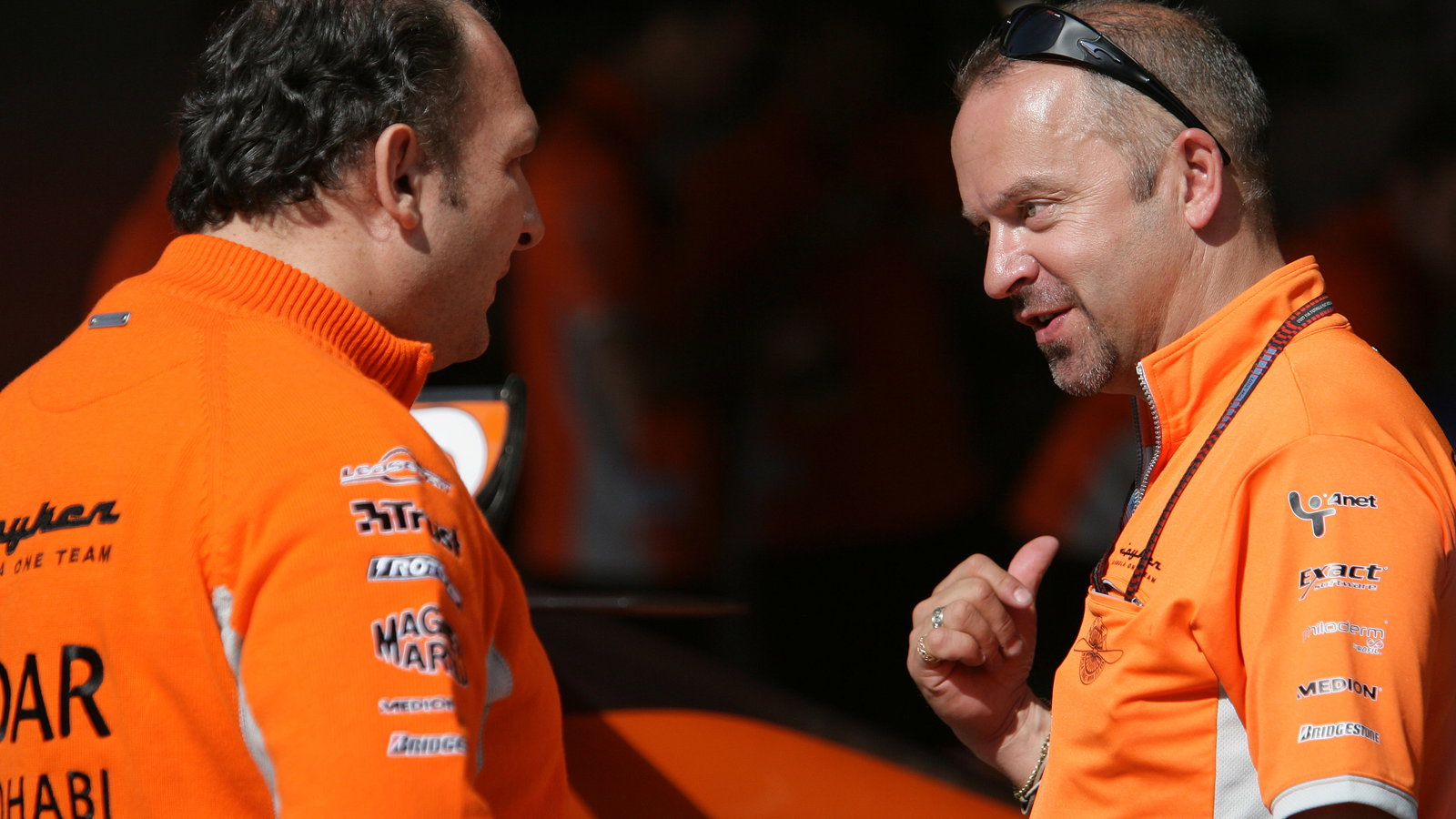 Colin Kolles, Team Principal &amp; Managing Director Etihad Aldar Spyker Formula One Team, Mike Gascoyne