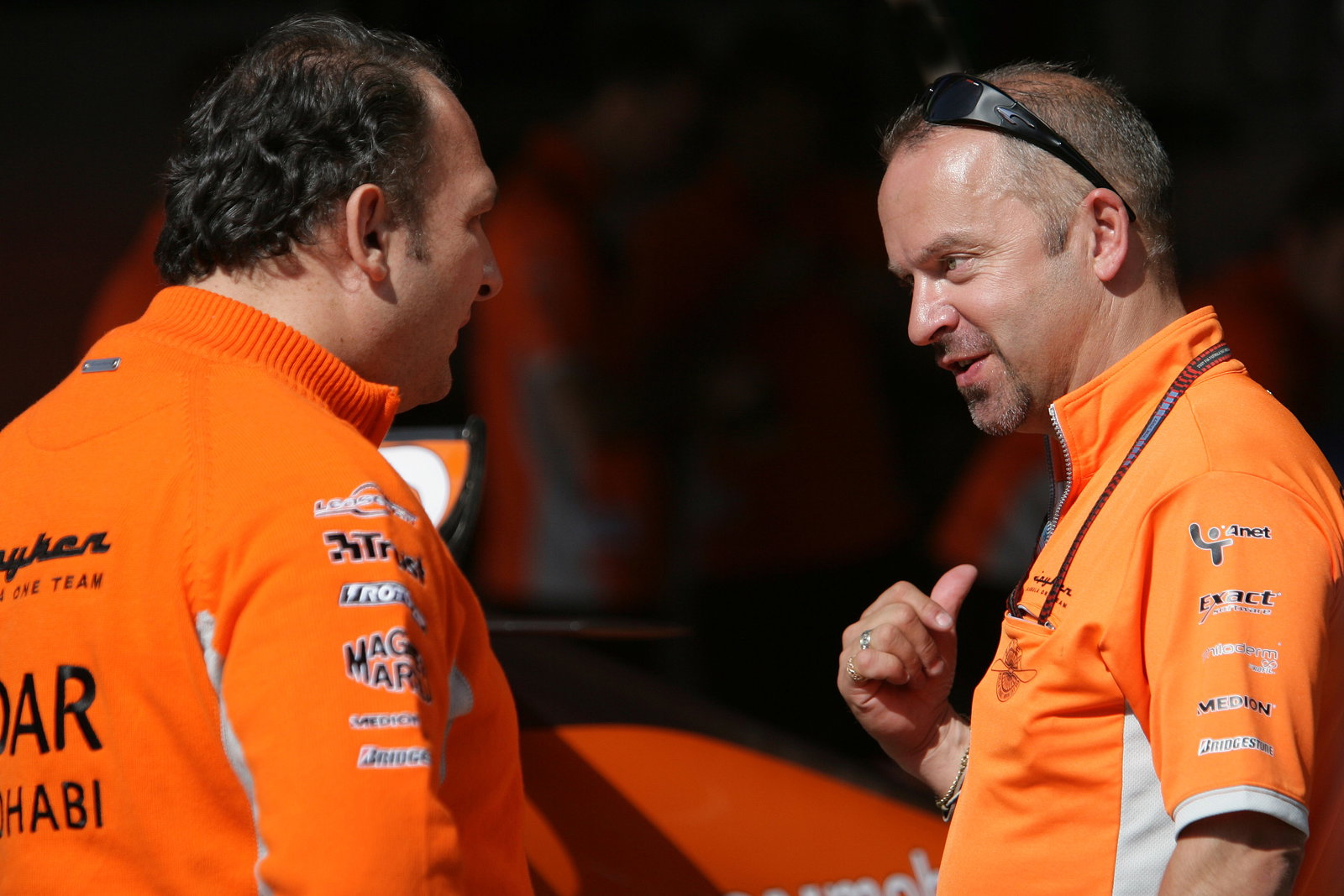 Colin Kolles, Team Principal &amp; Managing Director Etihad Aldar Spyker Formula One Team, Mike Gascoyne