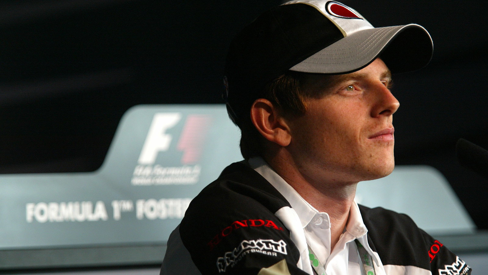 BAR-Honda thidr driver Anthony Davidson in Thursday`s FIA press conference at the British GP