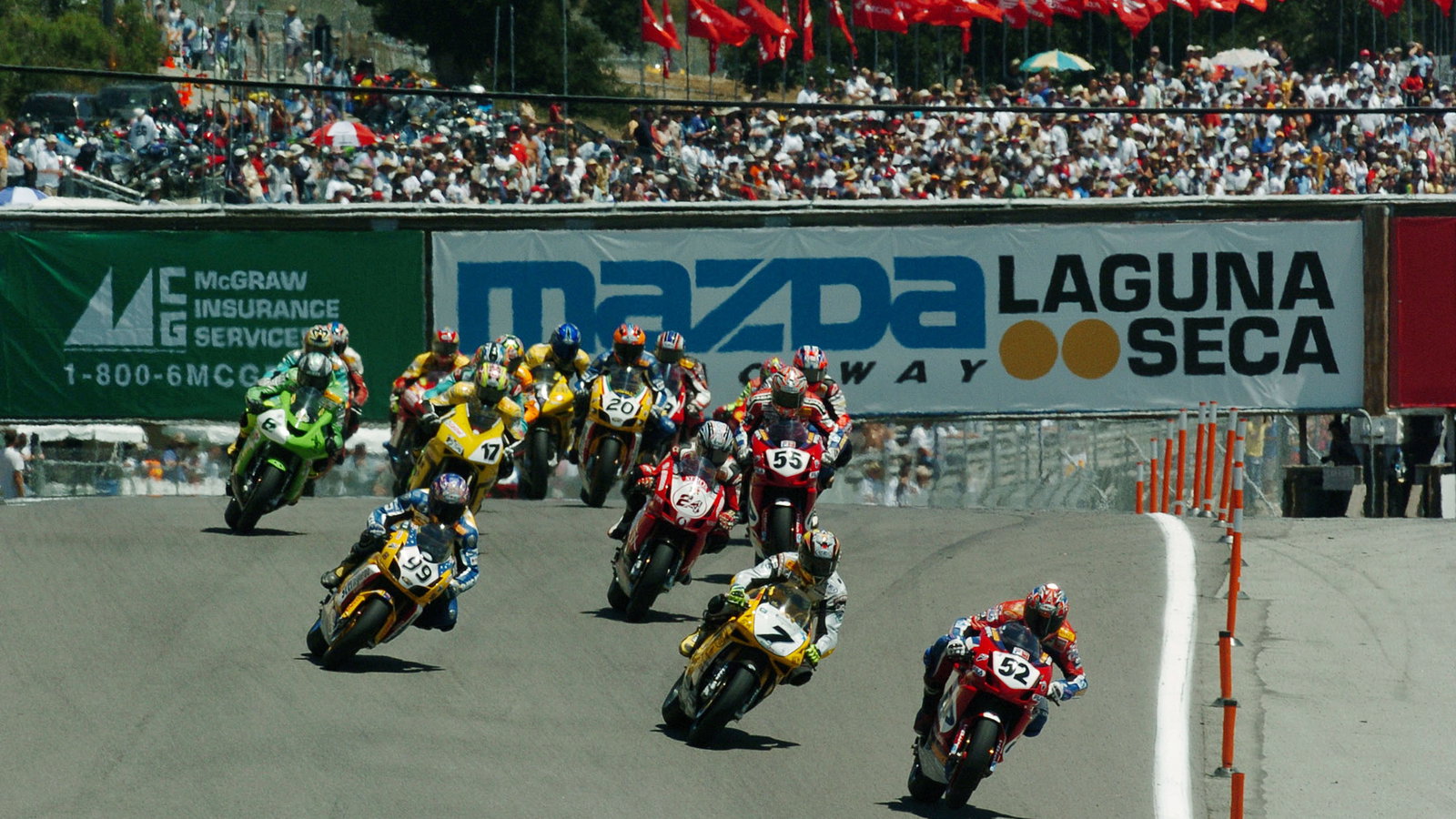Start, WSBK Race 1 Laguna Seca, 2004