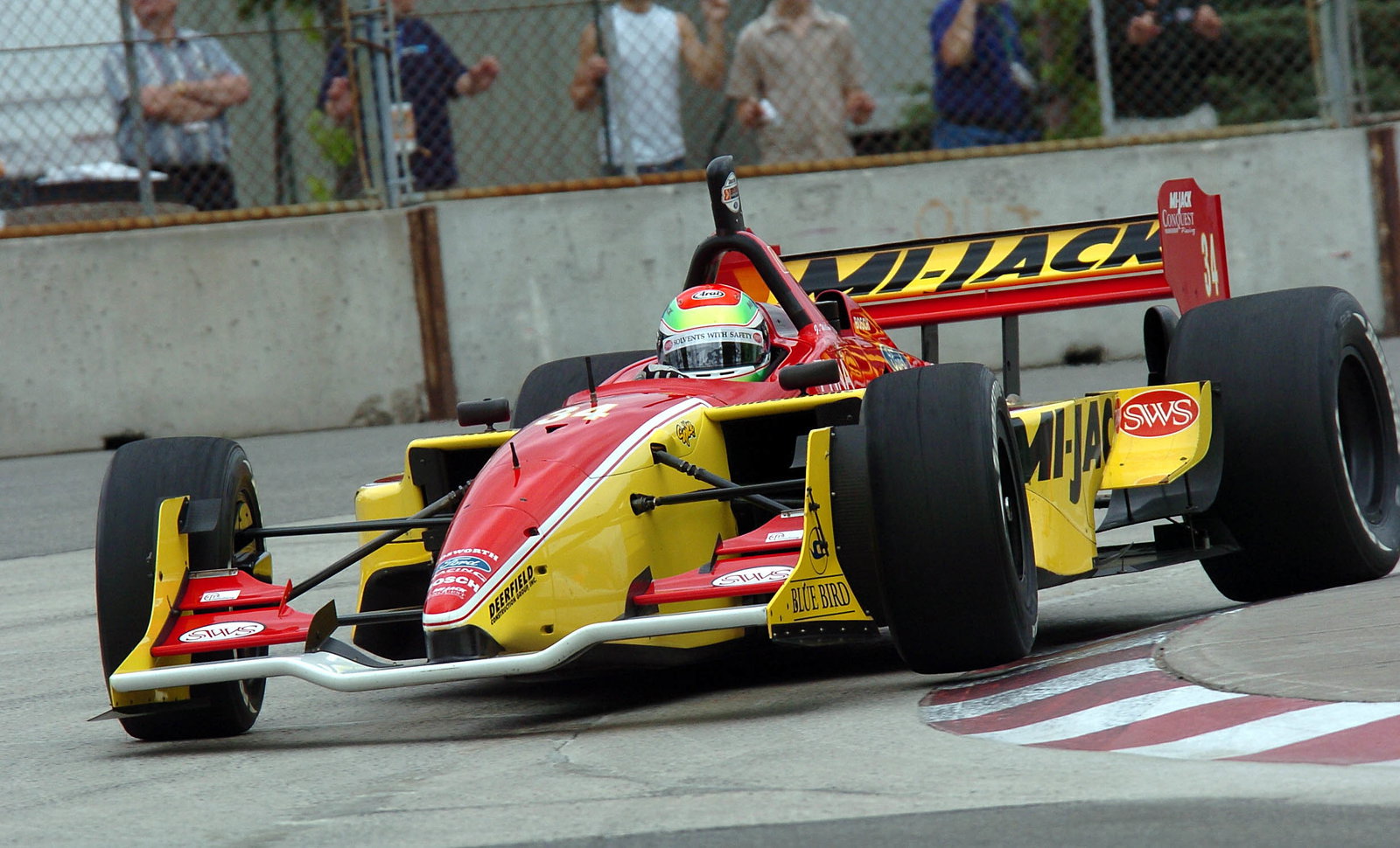 Justin Wilson was one of Sebastien Bourdais` closest challengers in Toronto