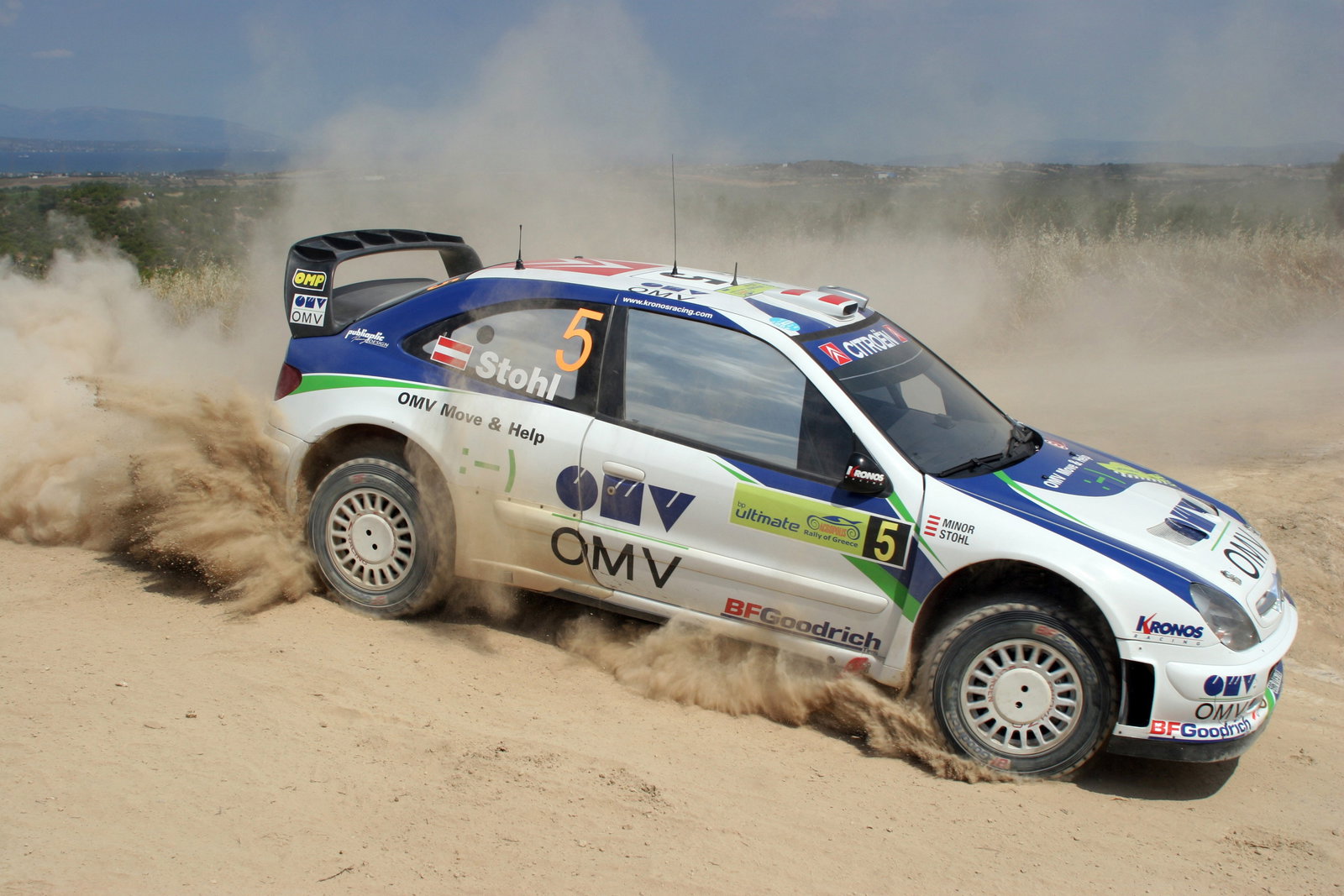 Manfred Stohl (AUT) / Ilka Minor (AUT), OMV Kronos Citroen Xsara WRC. Acropolis Rally of Greece, 31s