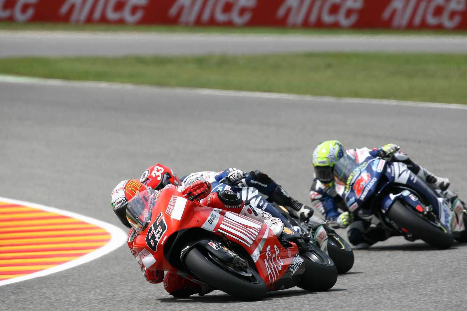 Capirossi, Melandri, Elias, Italian MotoGP Race 2007