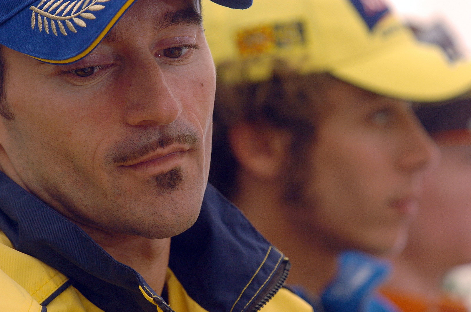 Biaggi, Rossi German MotoGP, 2004