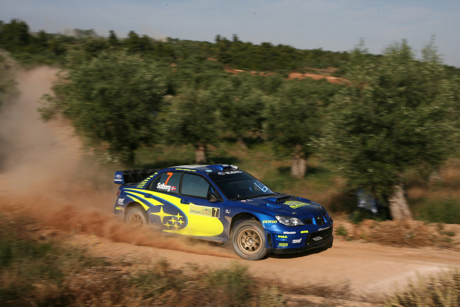 Petter Solberg (NOR) / Phil Mills (GBR), Subaru WRT Impreza WRC 2007. Acropolis Rally of Greece, 31s