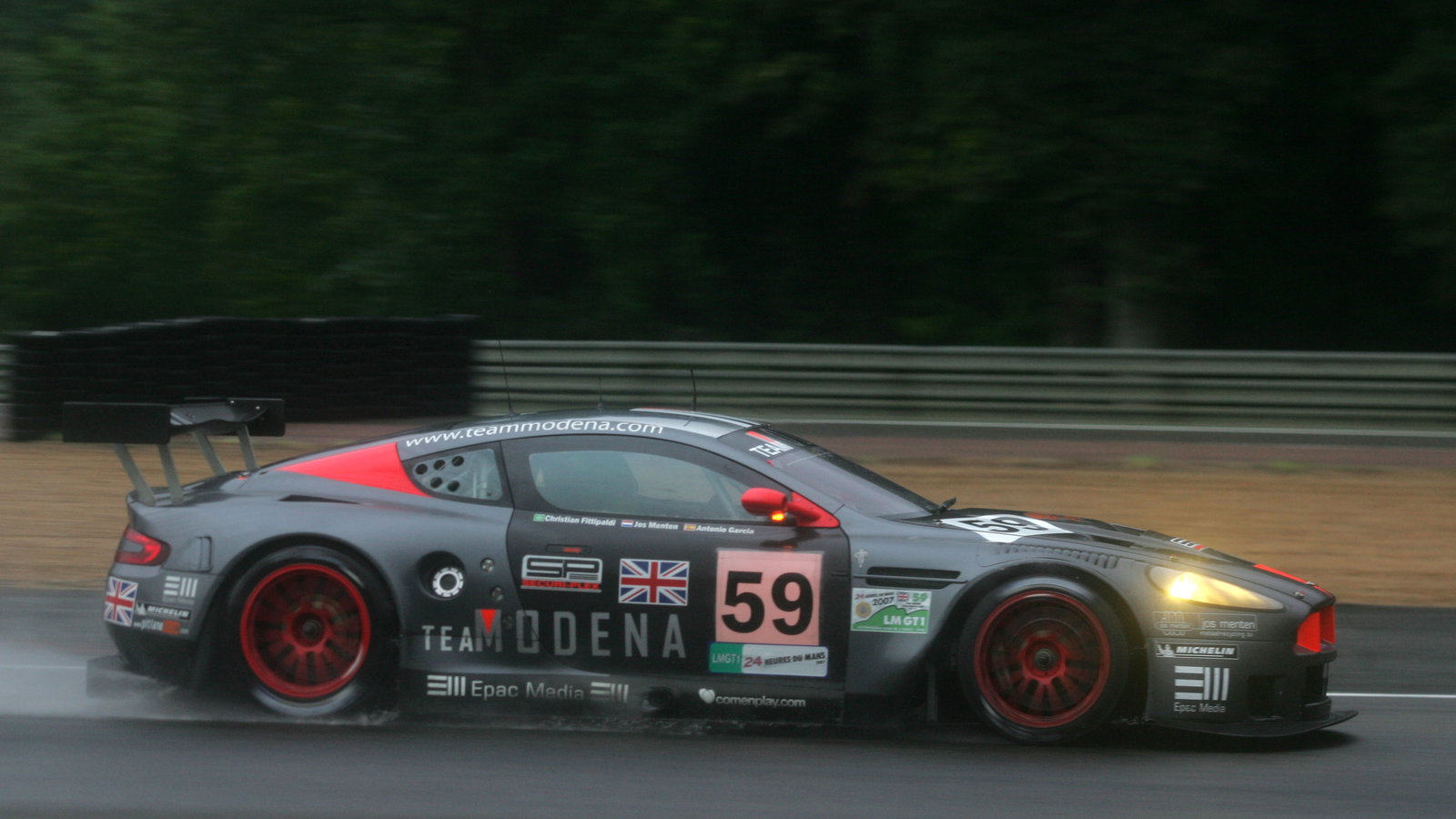 Antonio Garcia (E), Christian Fittipaldi (BR), Jos Menten (NL) - Team Modena Aston Martin DBR9